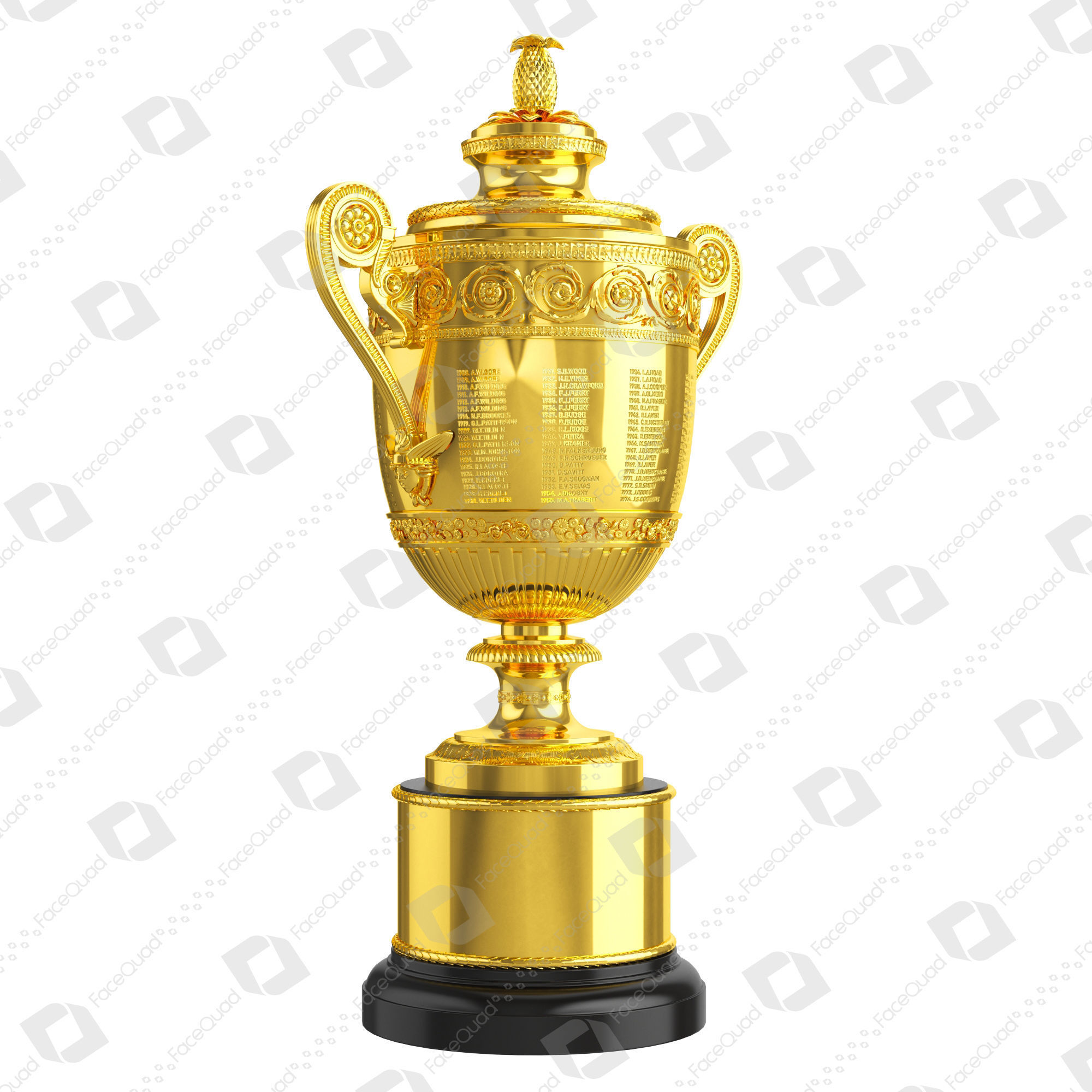 Wimbledon Trophy 3D Model 3D model_9