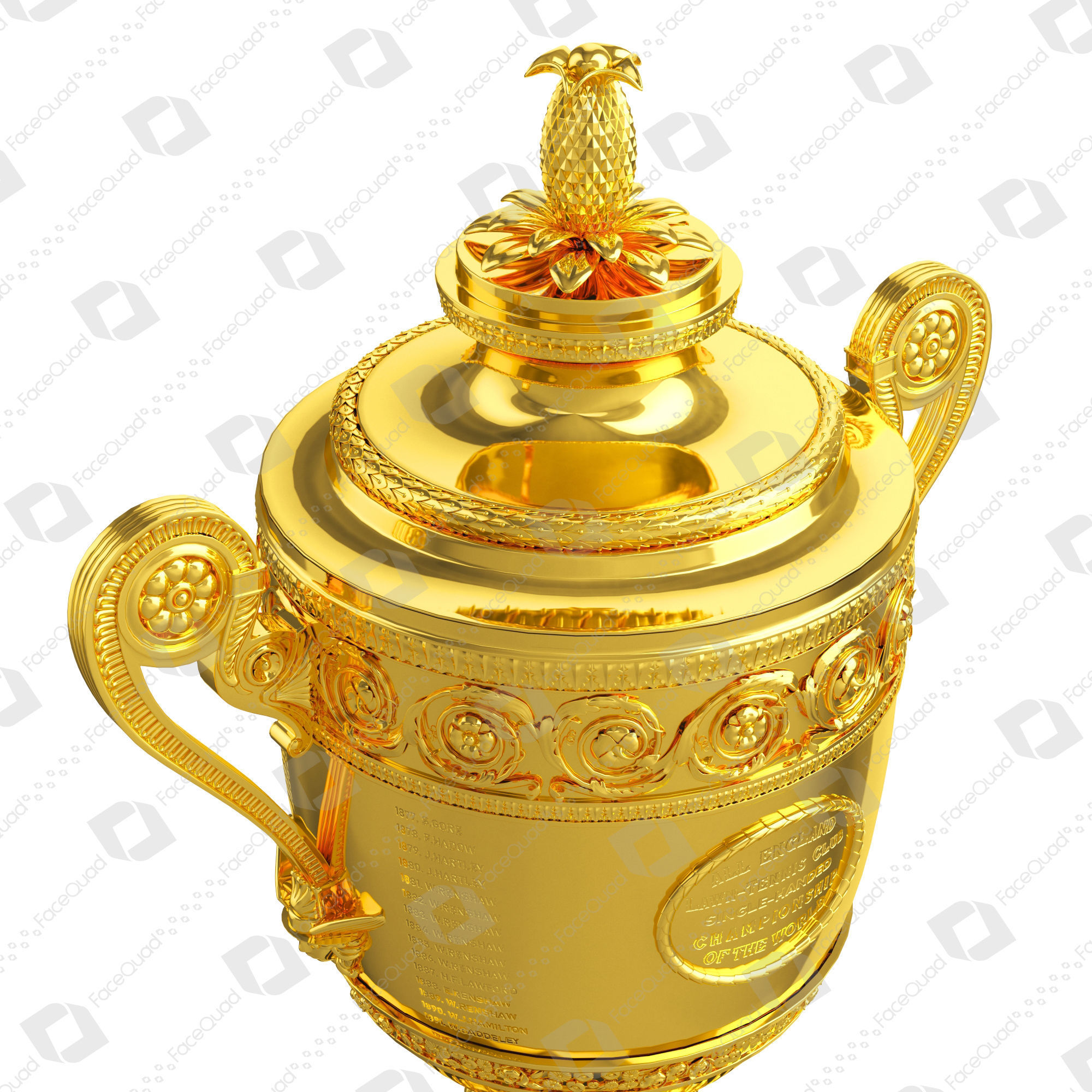 Wimbledon Trophy 3D Model 3D model_11