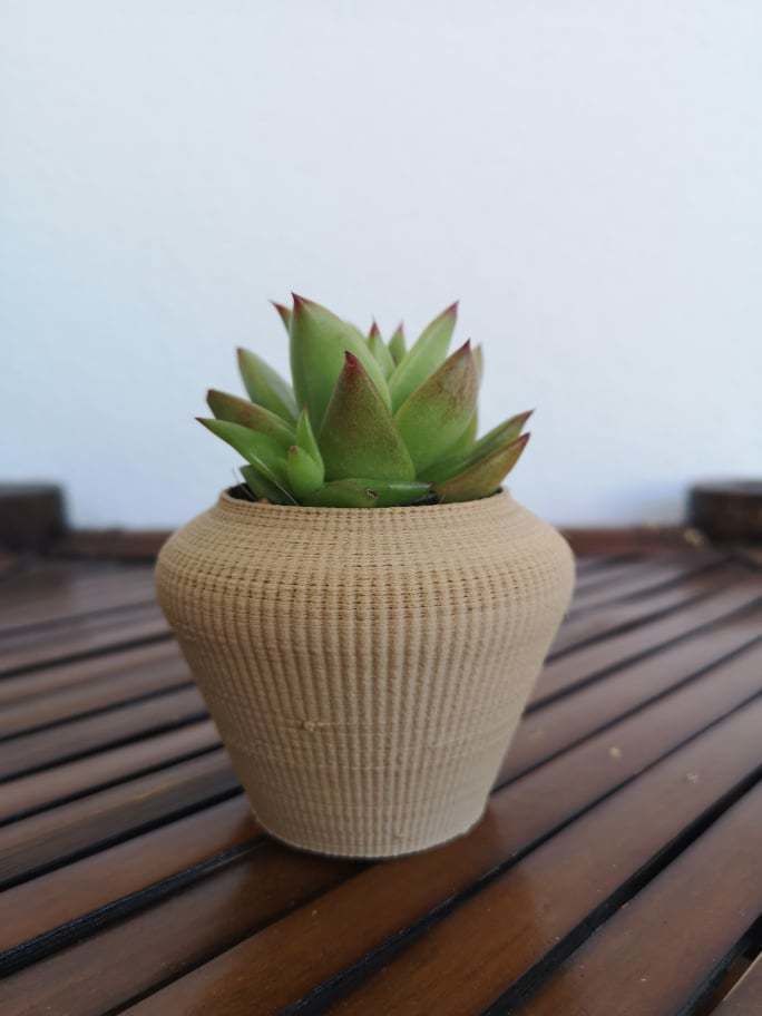 Landy vase - Striped 9 3D print model_1