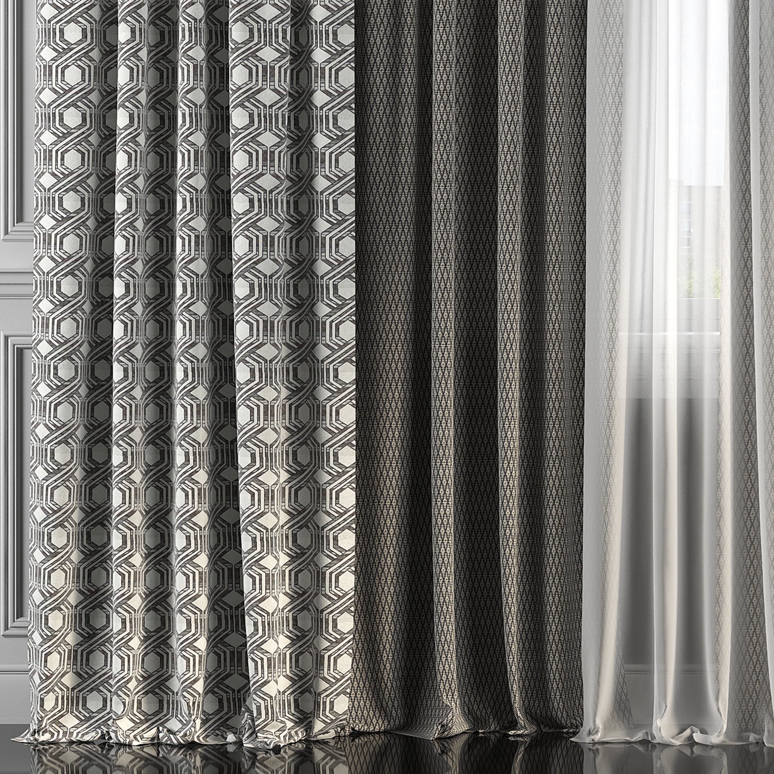 Curtain Set 230 3D model_2