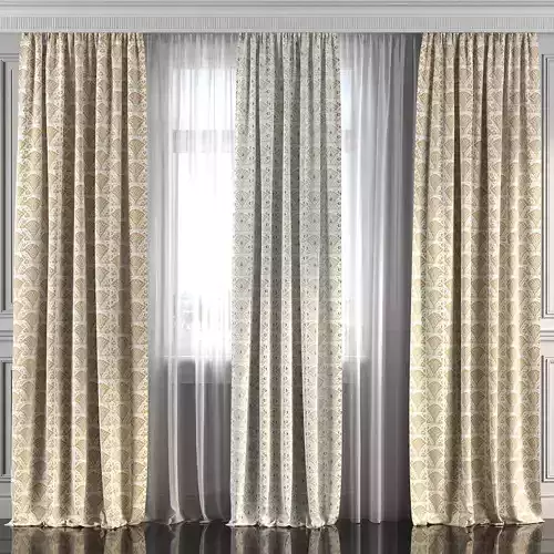 Curtain Set 231 3D model
