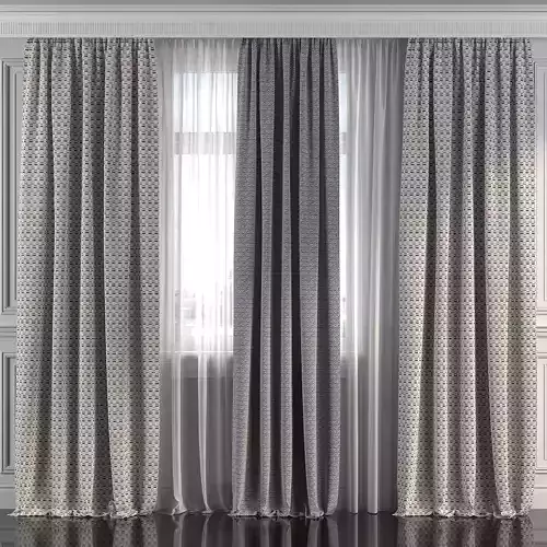 Curtain Set 234 3D model
