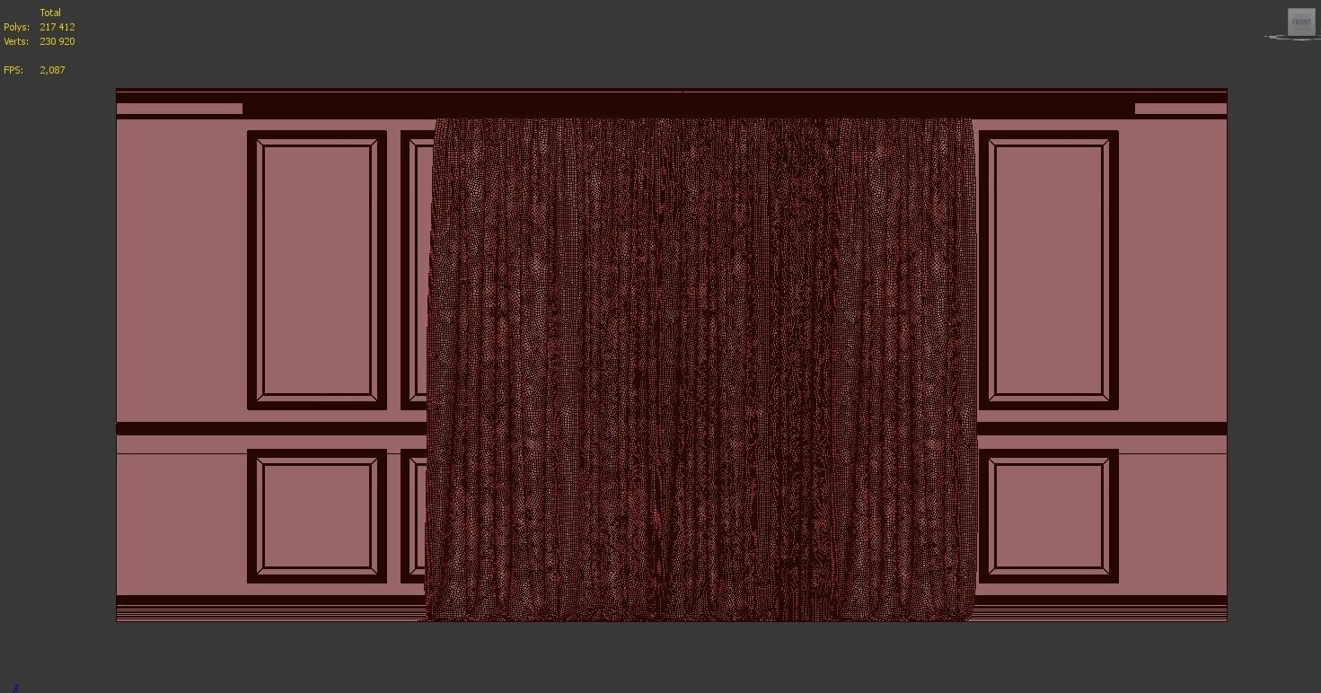 Curtain Set 234 3D model_4