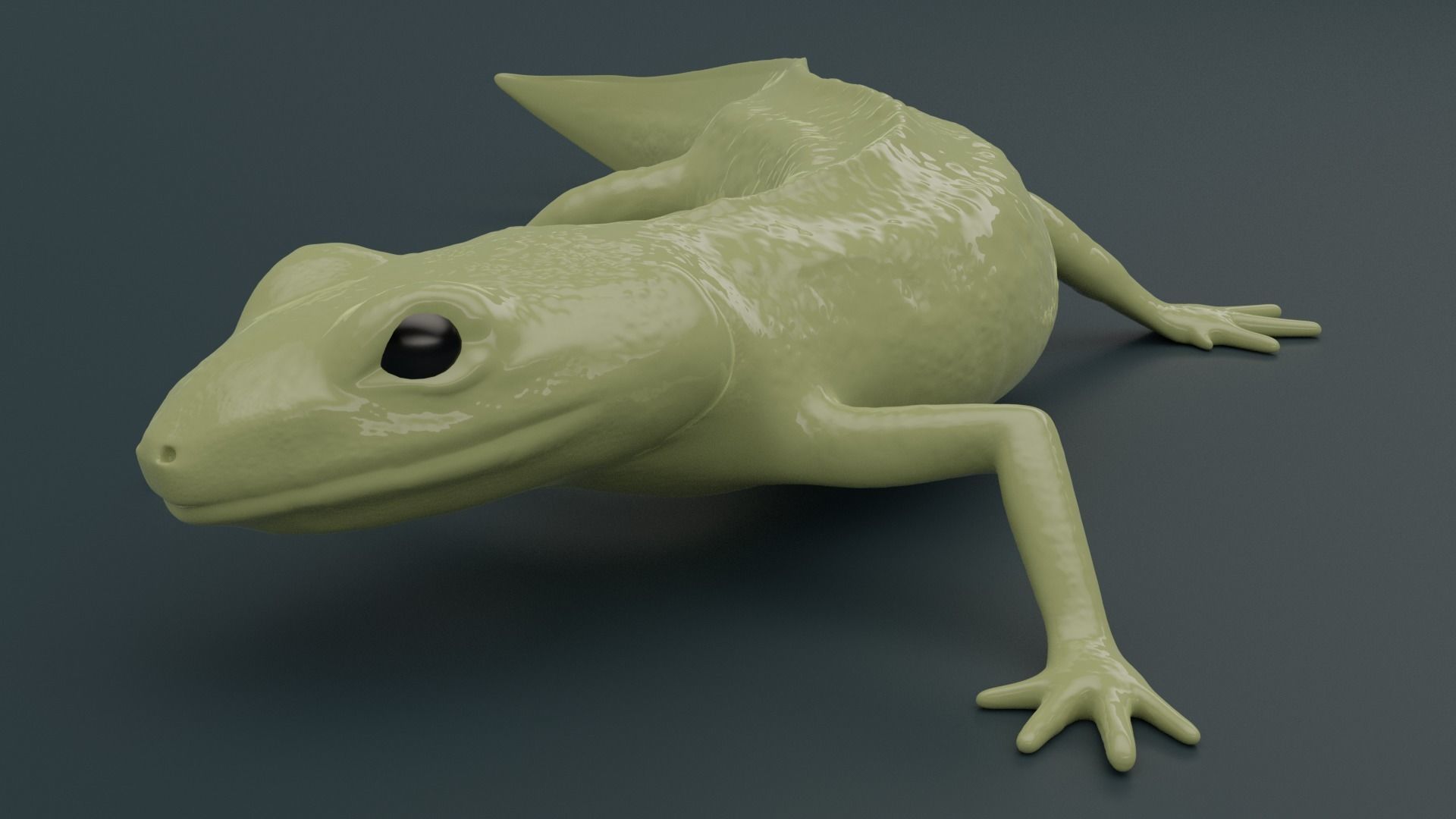 Lissotriton Montandoni Carpathian newt for 3D printing sculpt 3D print model_5