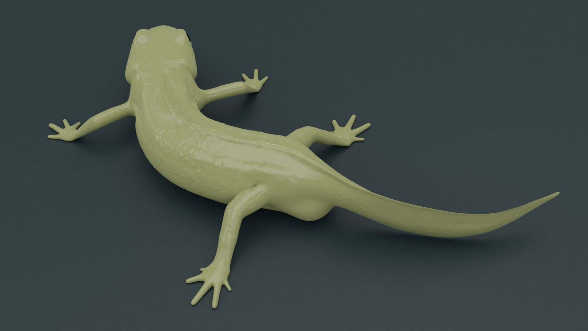 Lissotriton Montandoni Carpathian newt for 3D printing sculpt 3D print model_2