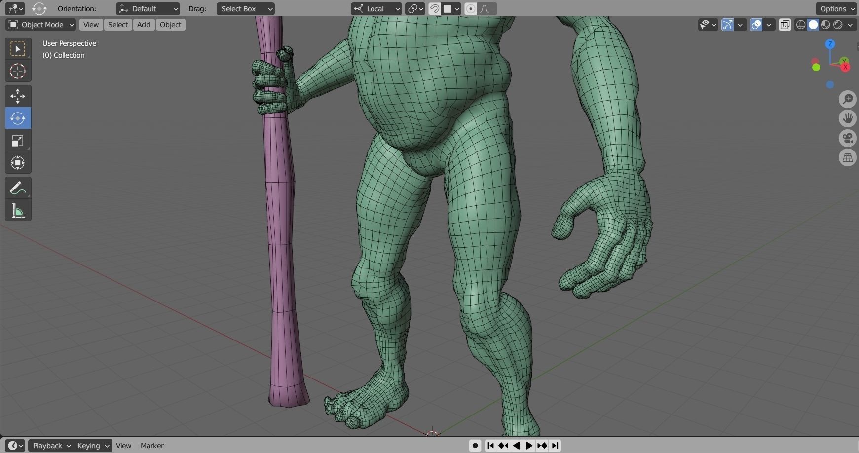 Fantasy swamp goblin character animated Low-poly 3D model_13