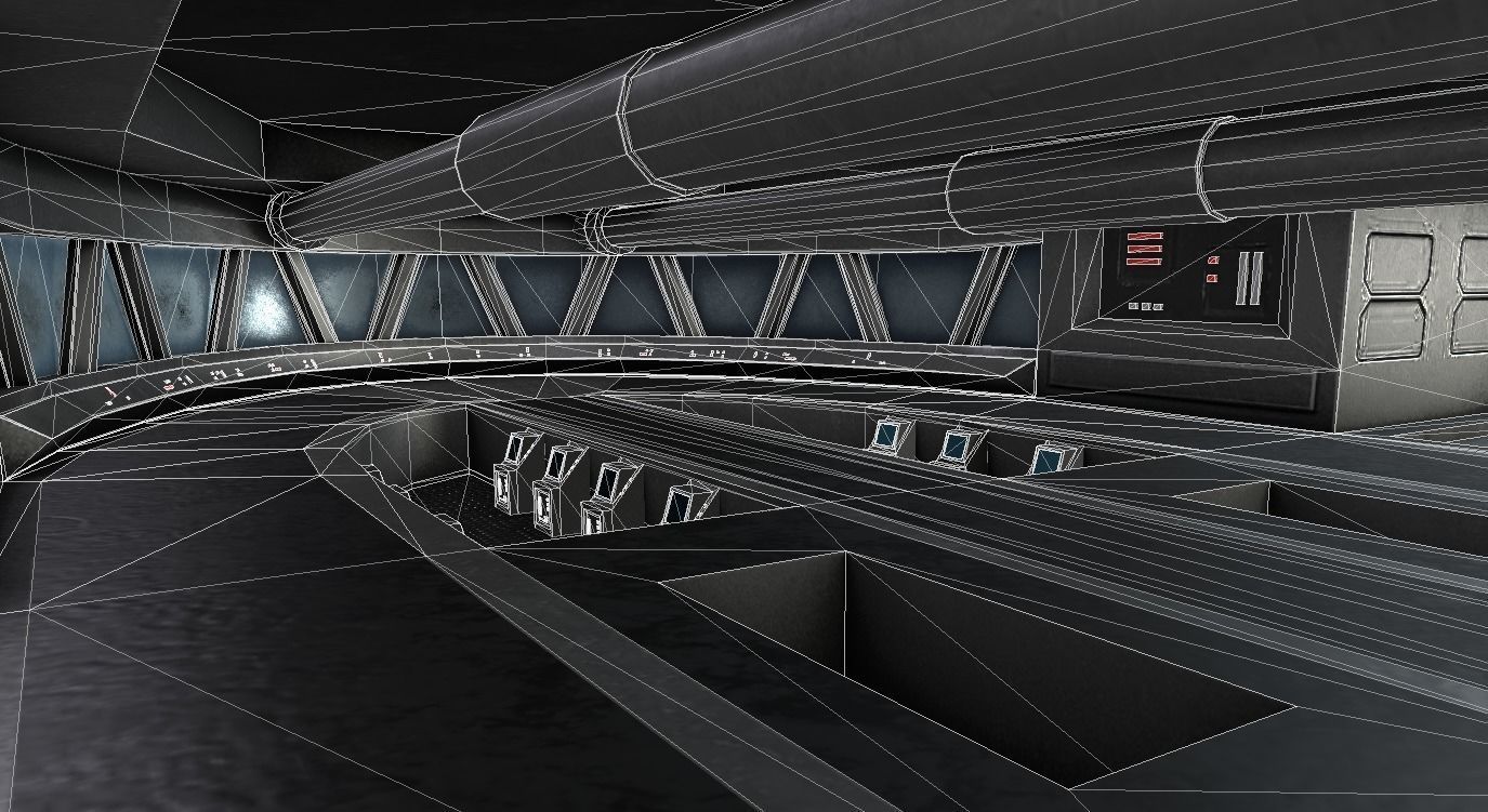Star Destroyer Bridge Interior Low-poly 3D model_4