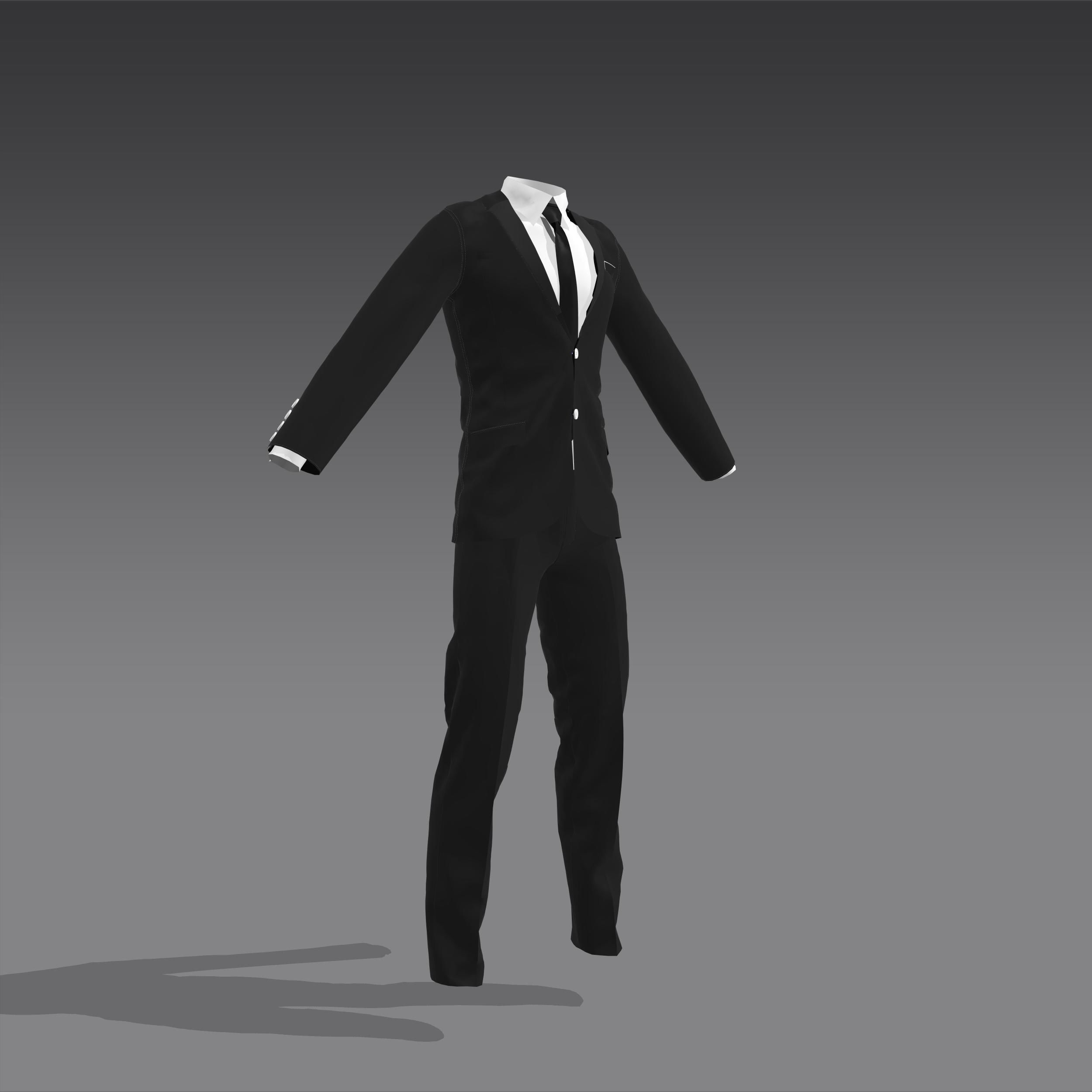 TUXEDO suit 3D model_2