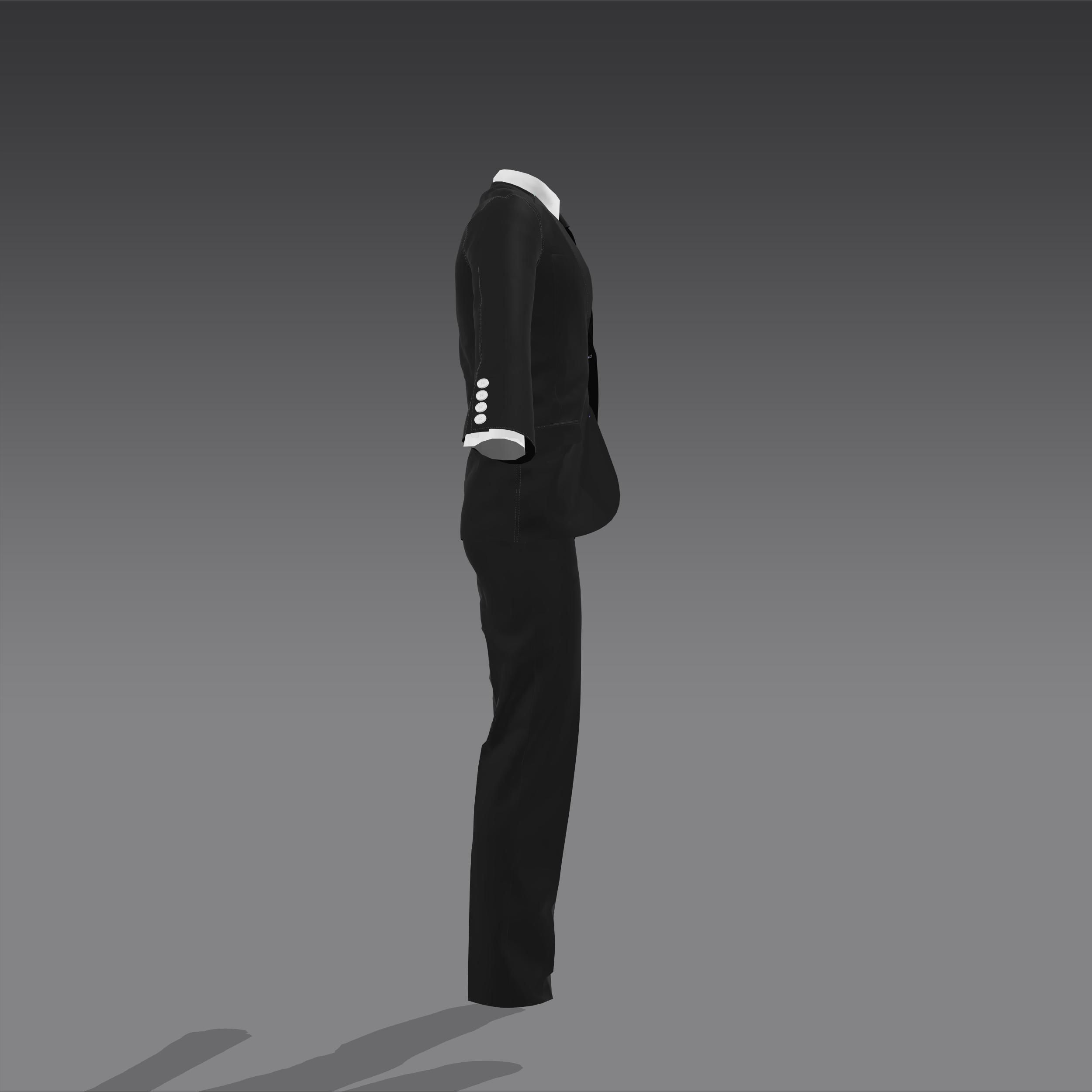 TUXEDO suit 3D model_3