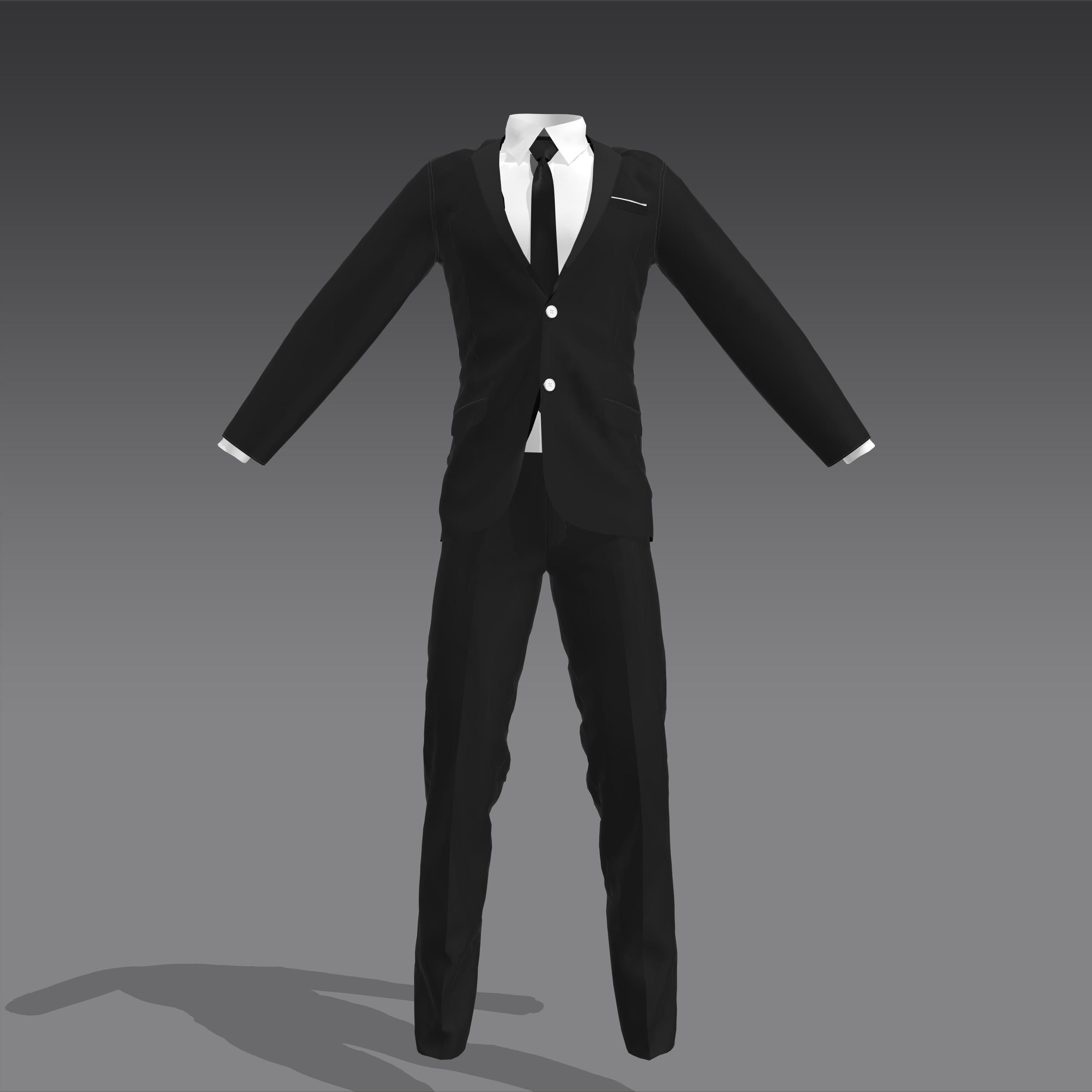 TUXEDO suit 3D model_5