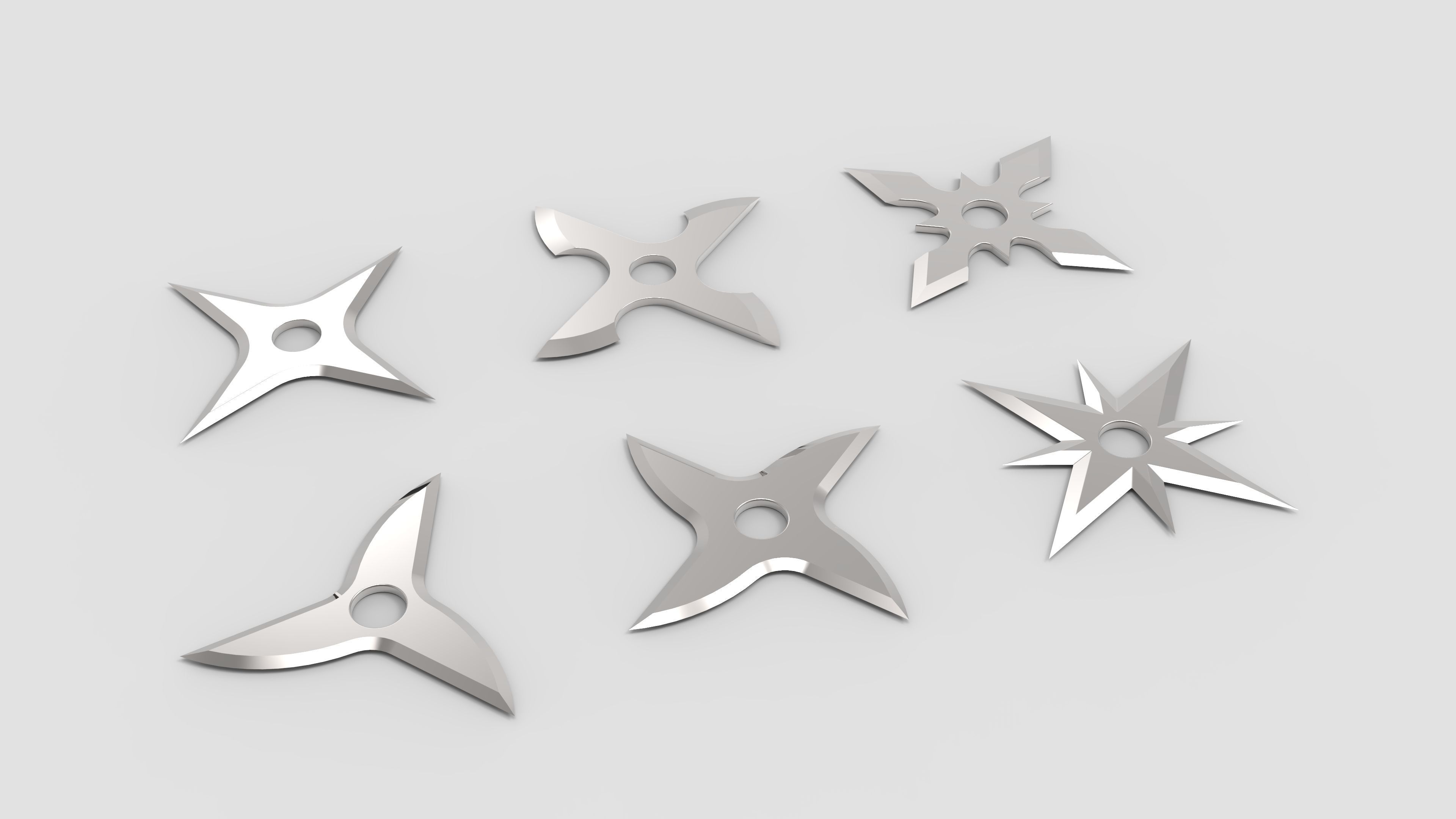 Shurikens Pack - 3D Print Models 3D Model Collection_7