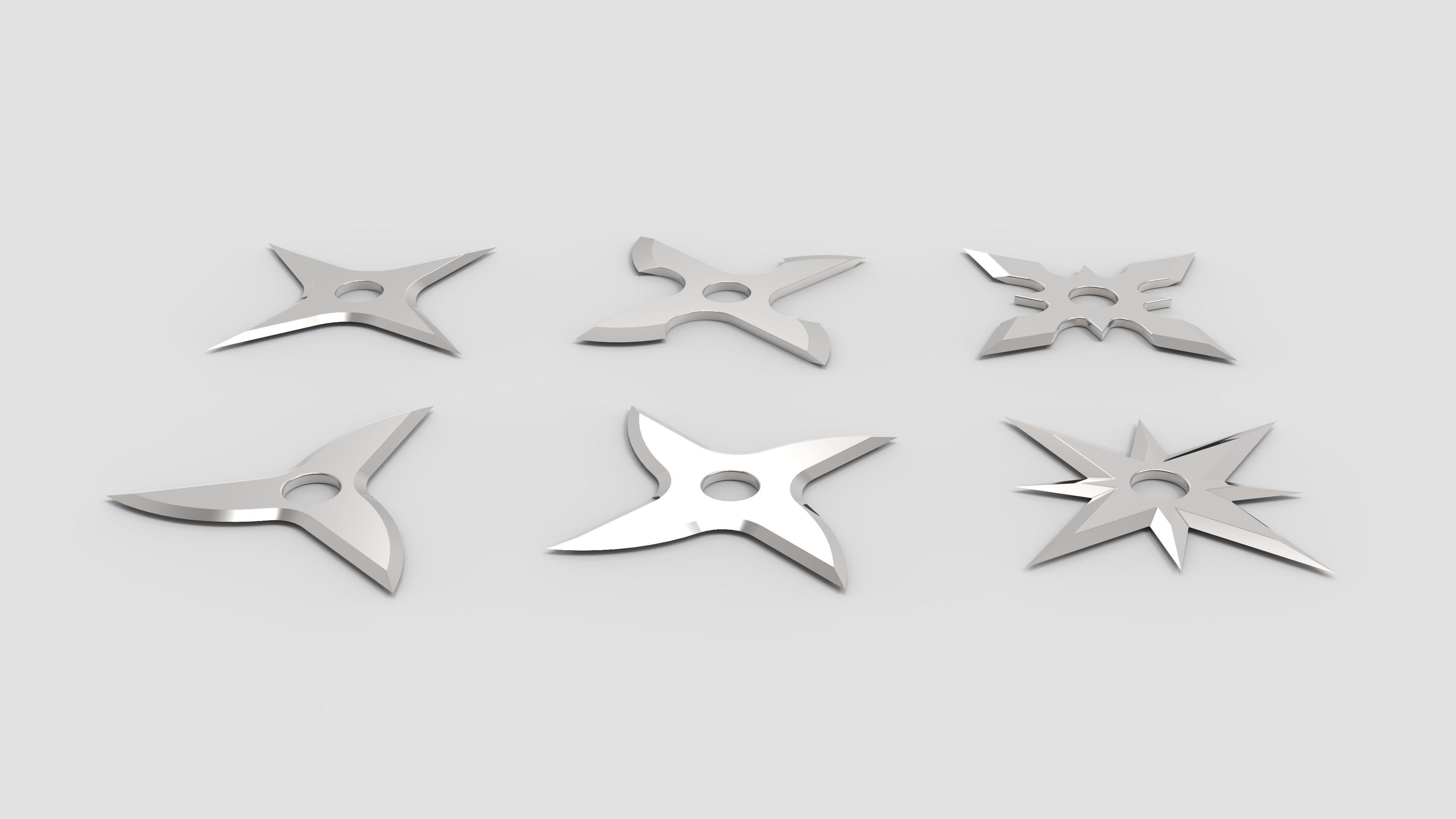 Shurikens Pack - 3D Print Models 3D Model Collection_8