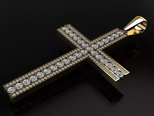 Large Diamond Cross 3D print model
