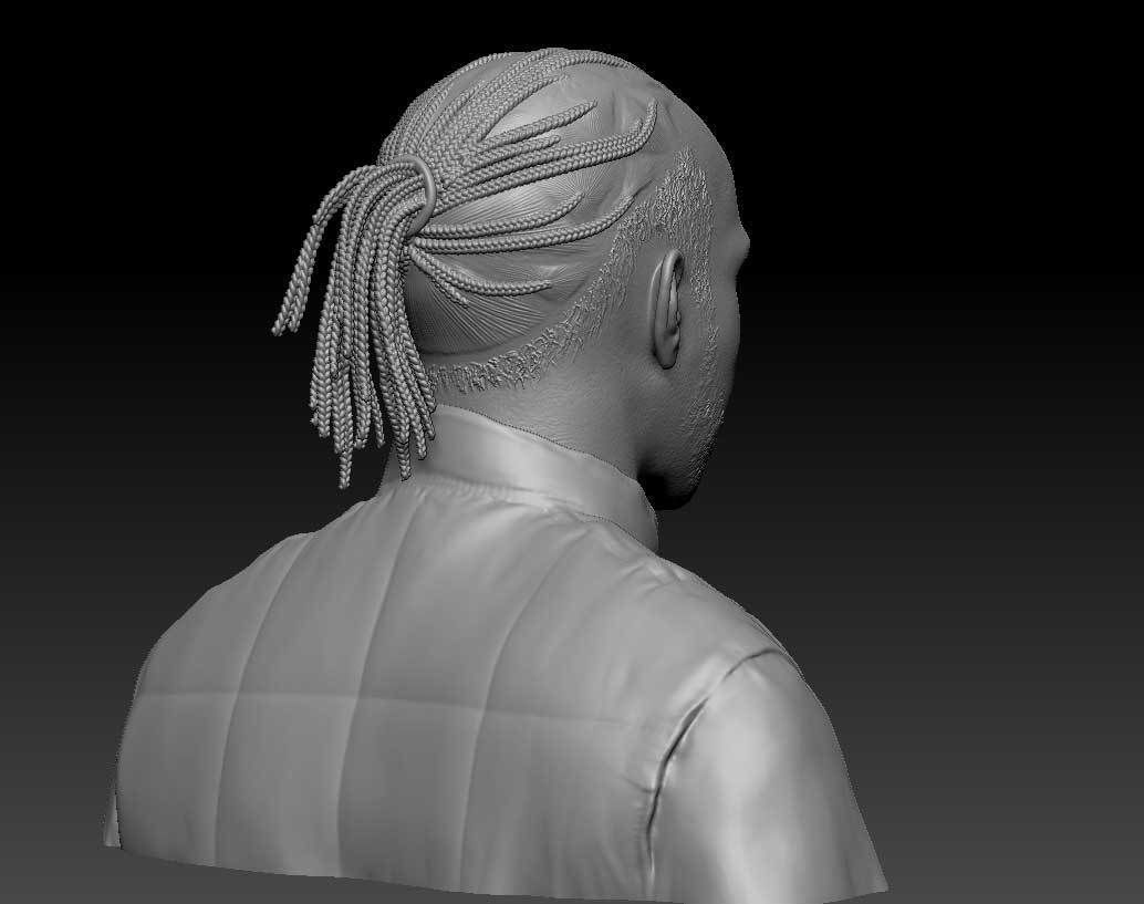 Lewis Hamilton 3D print model_3