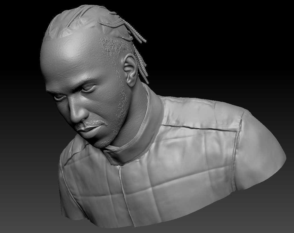 Lewis Hamilton 3D print model_9