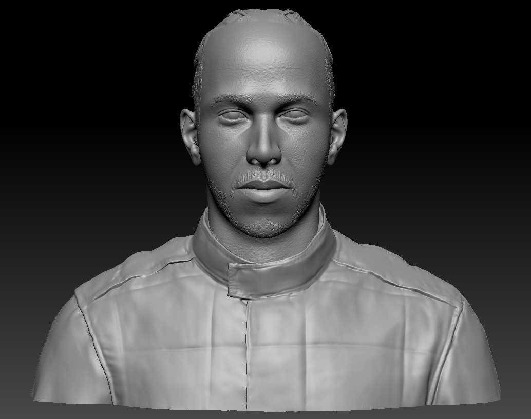 Lewis Hamilton 3D print model_7
