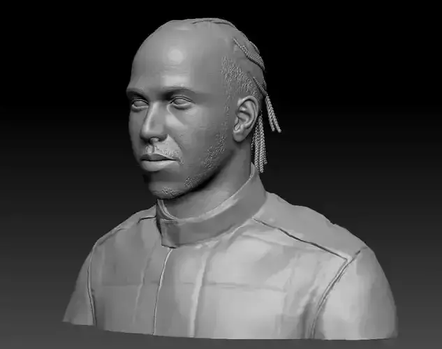 Lewis Hamilton 3D print model