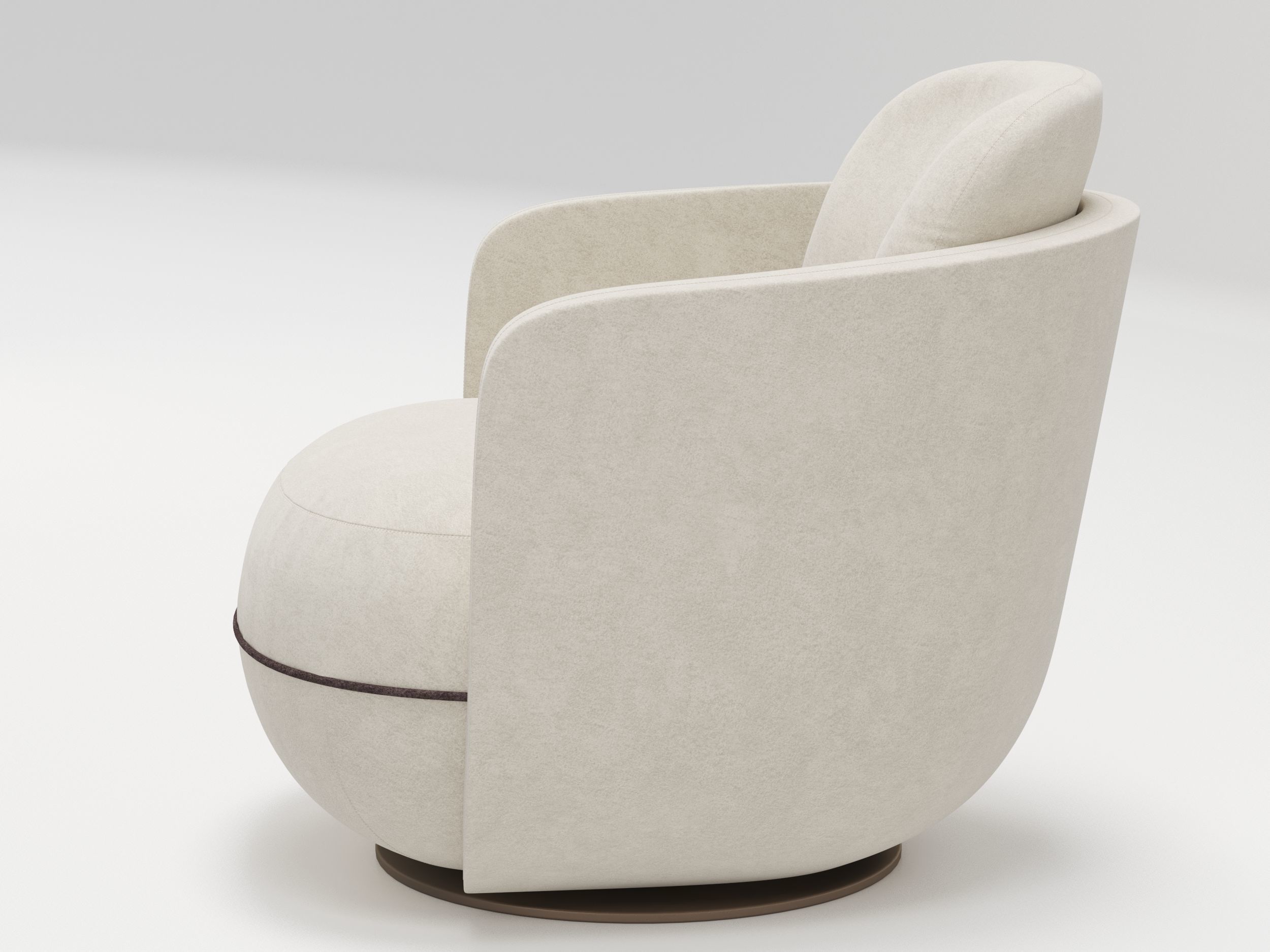 Wittmann Miles Armchair 3D model CGTrader