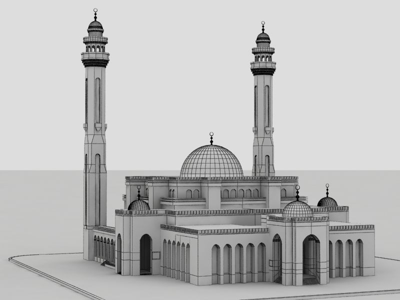 Al Fateh Mosque 3D model_13