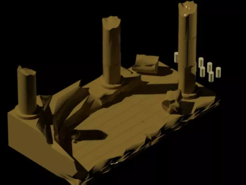 Ruins Diorama 3D print model