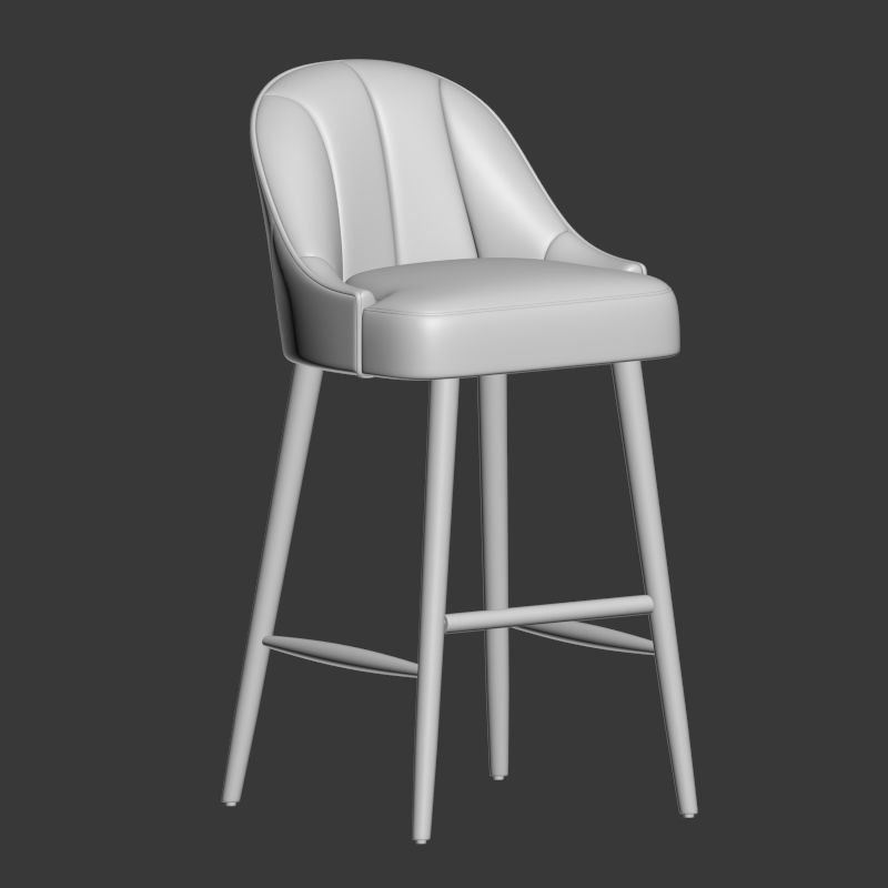 Margot Bar Stool 3D model_2