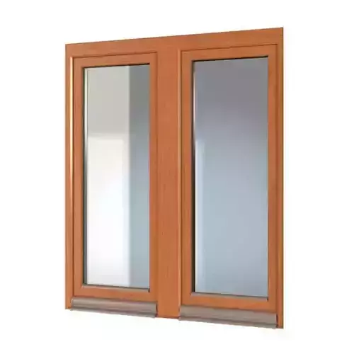 Brown wooden window 09 am109