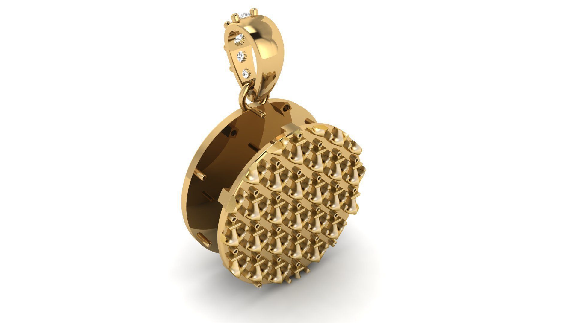 Diamond Anchor Pendant 02 3D print model_4