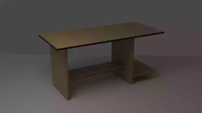 Table desk with shelf