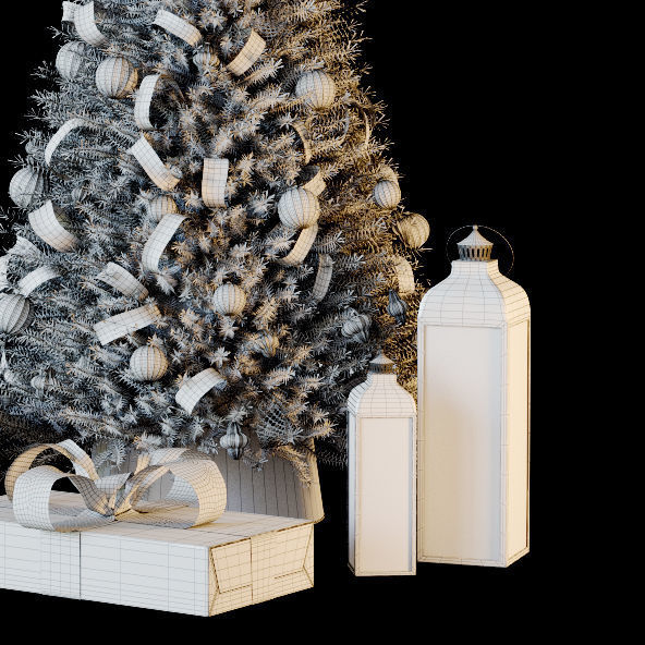 Cristmas tree green 3D model_6