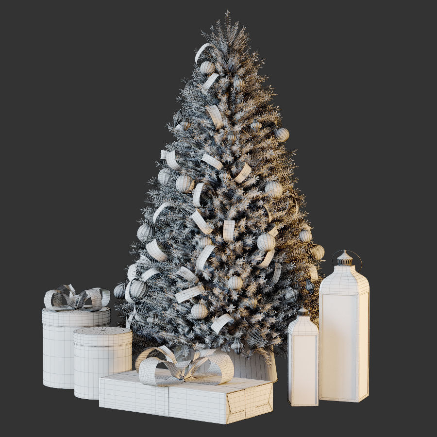 Cristmas tree green 3D model_5