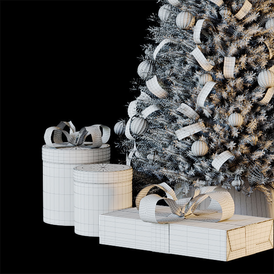 Cristmas tree green 3D model_7