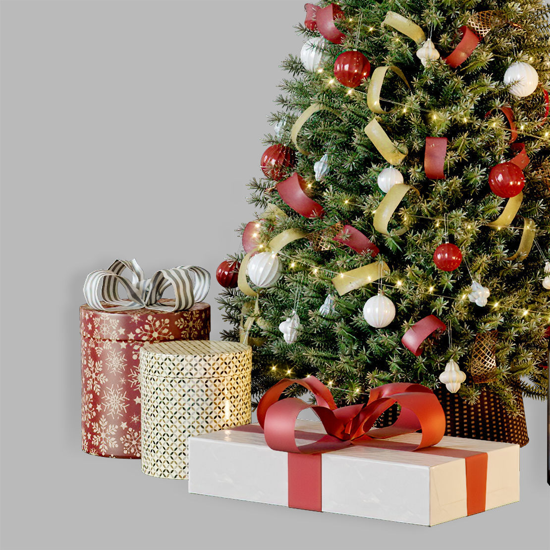 Cristmas tree green 3D model_4