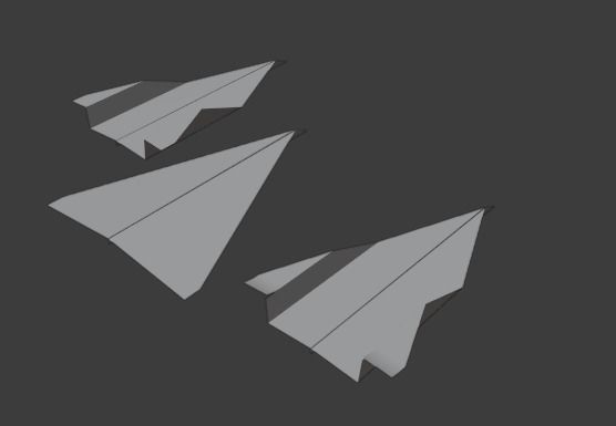Paper Plane 3D model_2