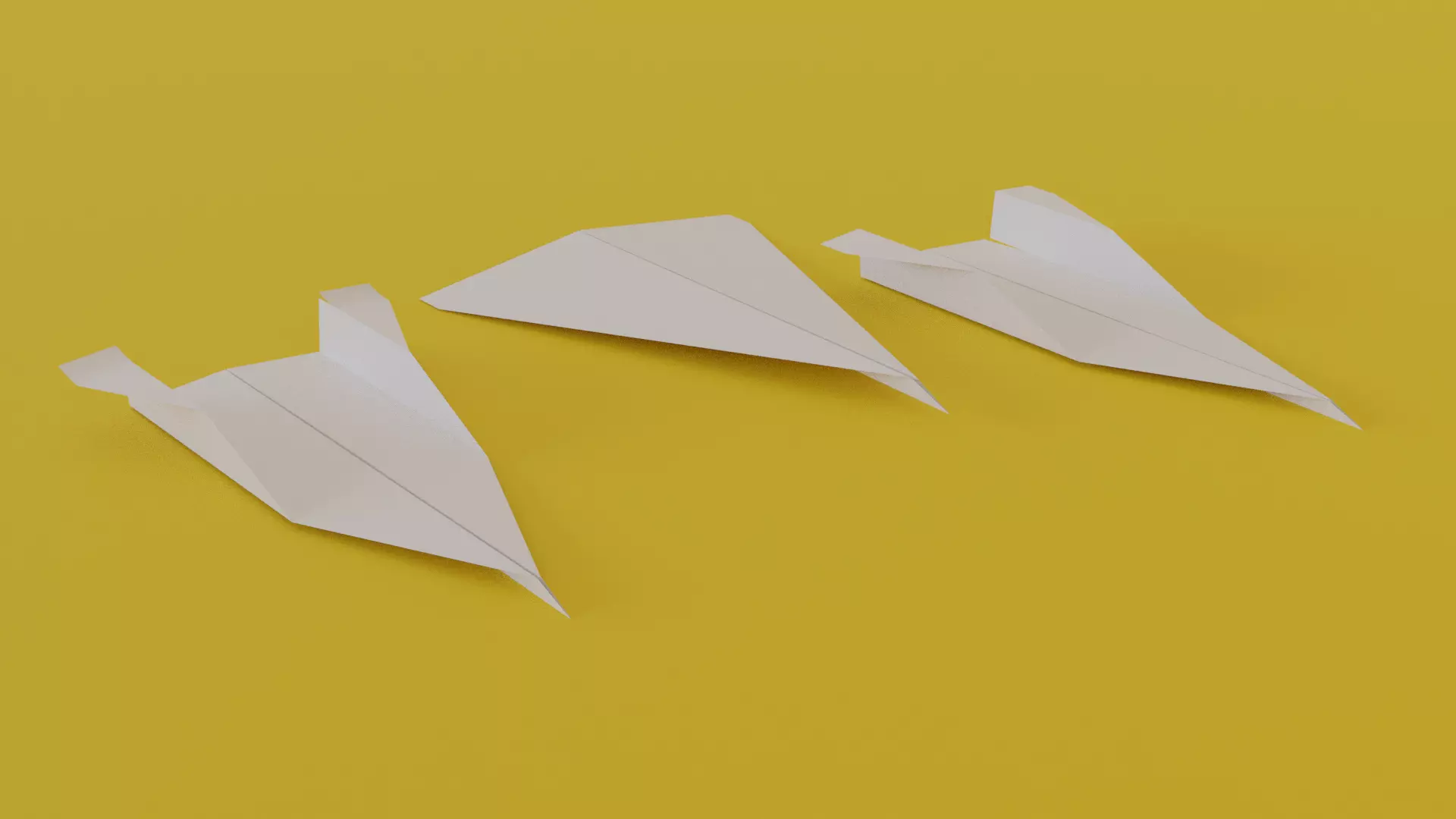 Paper Plane 3D model_0