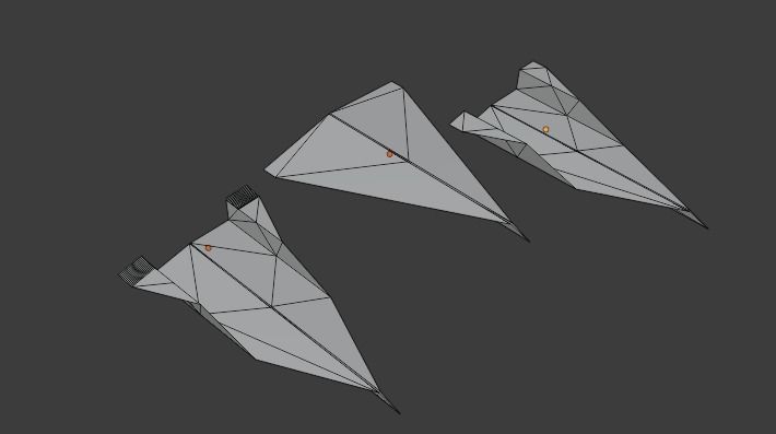 Paper Plane 3D model_4