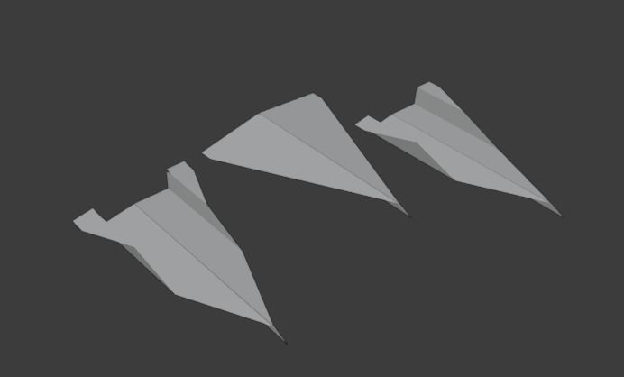 Paper Plane 3D model_3