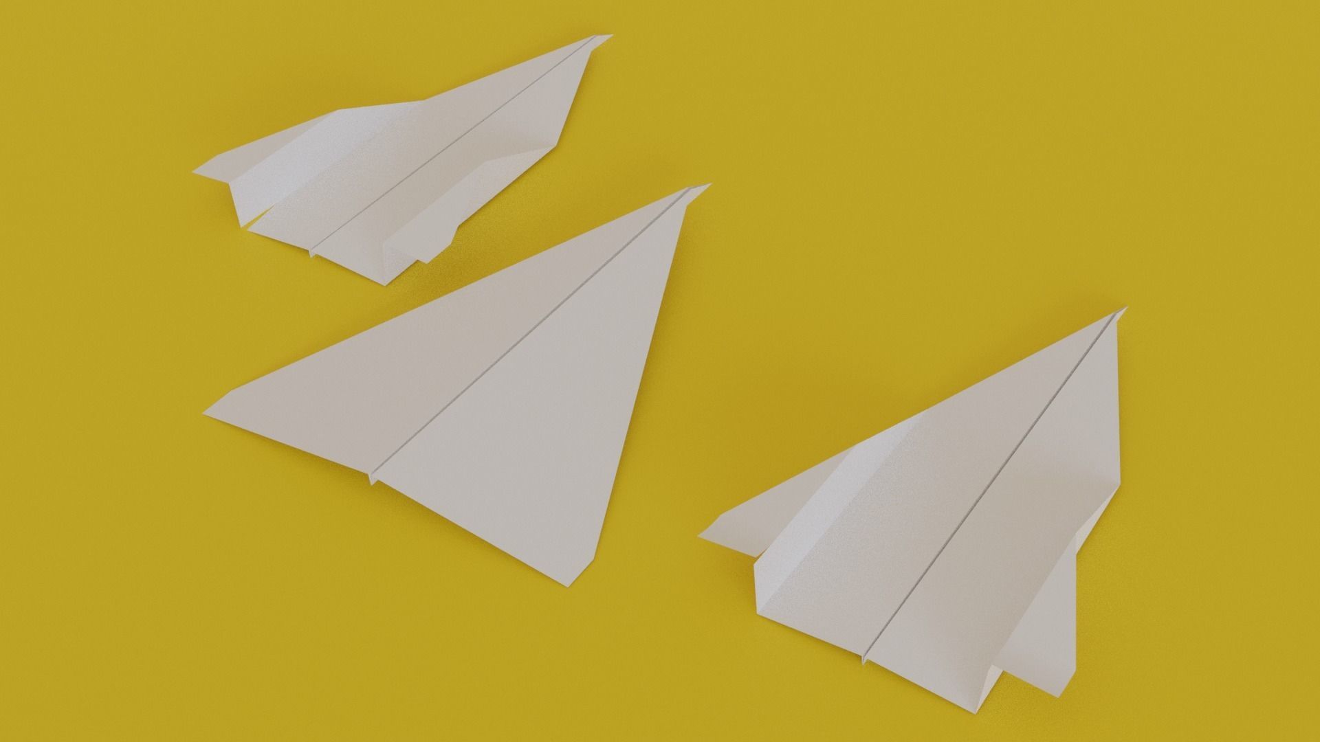 Paper Plane 3D model_1