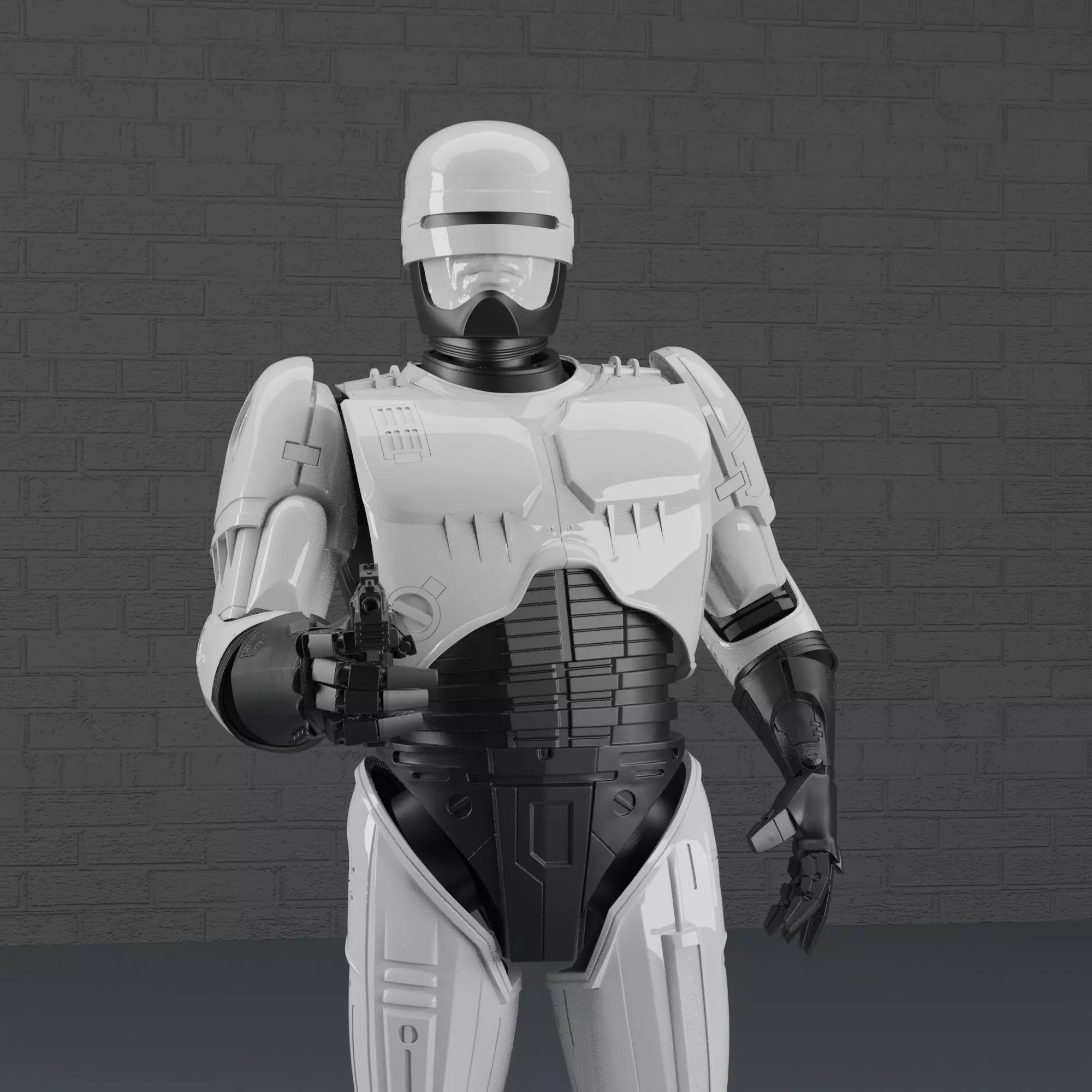 ROBOCOP STATUE FOR 3D PRINTING 3D print model_0