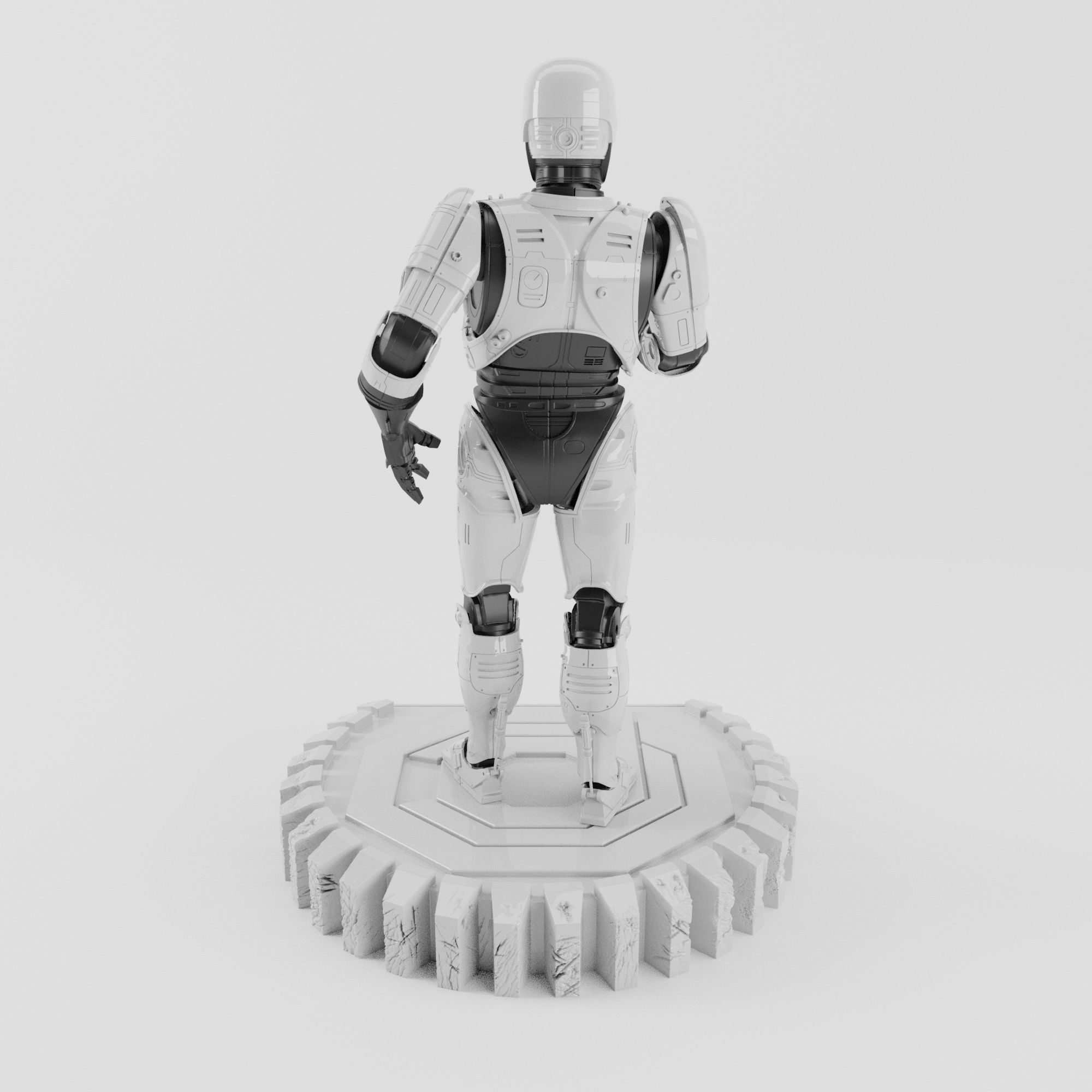 ROBOCOP STATUE FOR 3D PRINTING 3D print model_13