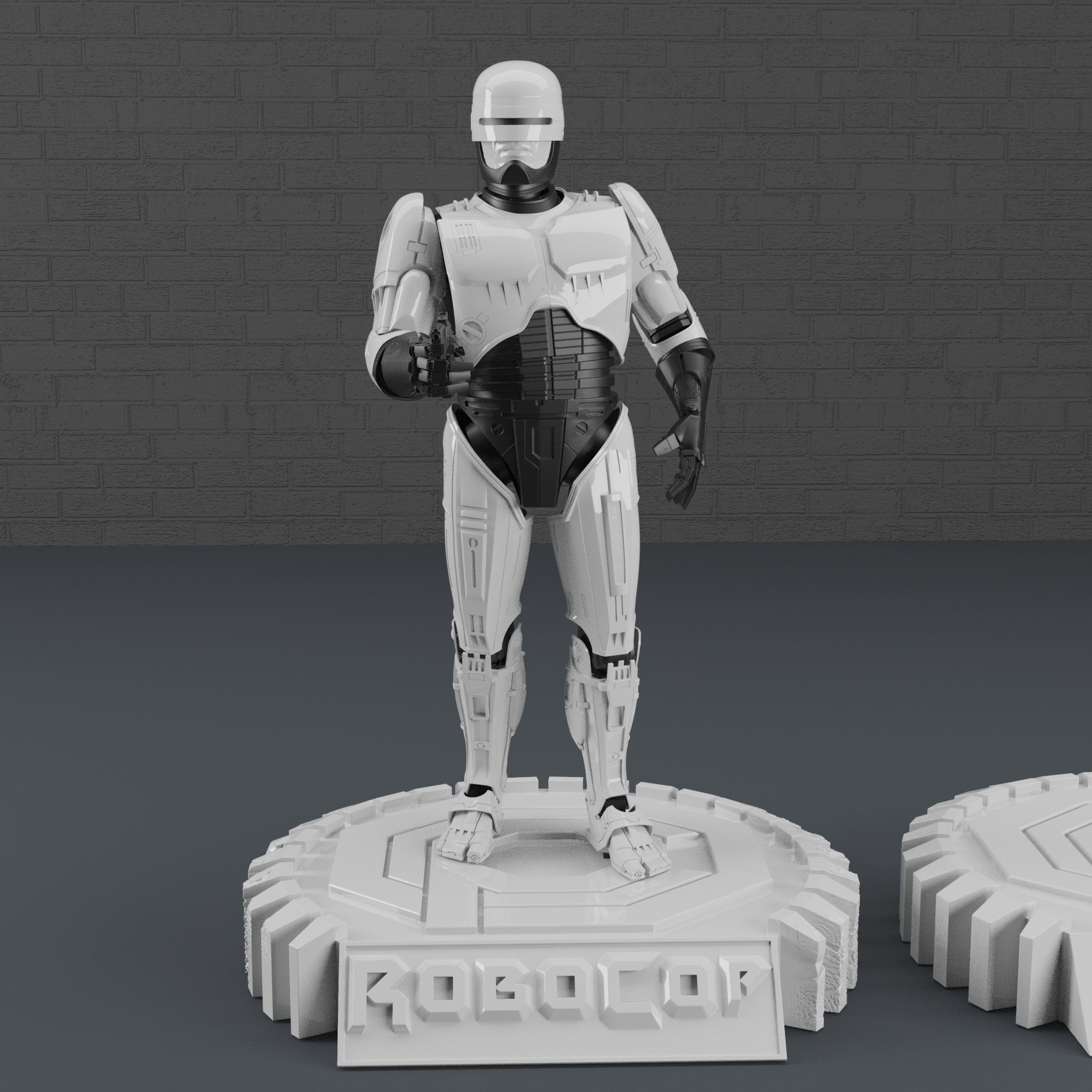 ROBOCOP STATUE FOR 3D PRINTING 3D print model_1