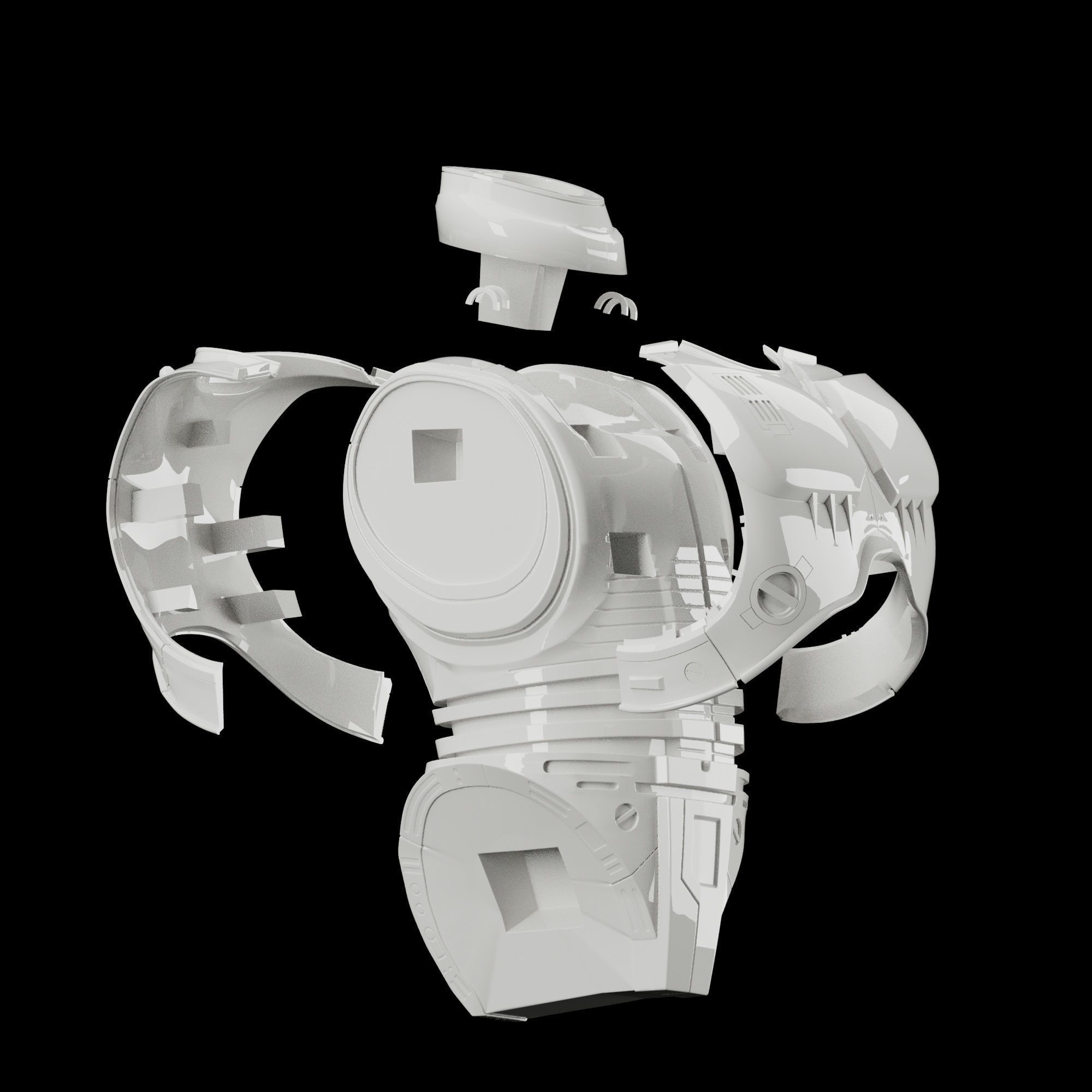 ROBOCOP STATUE FOR 3D PRINTING 3D print model_35