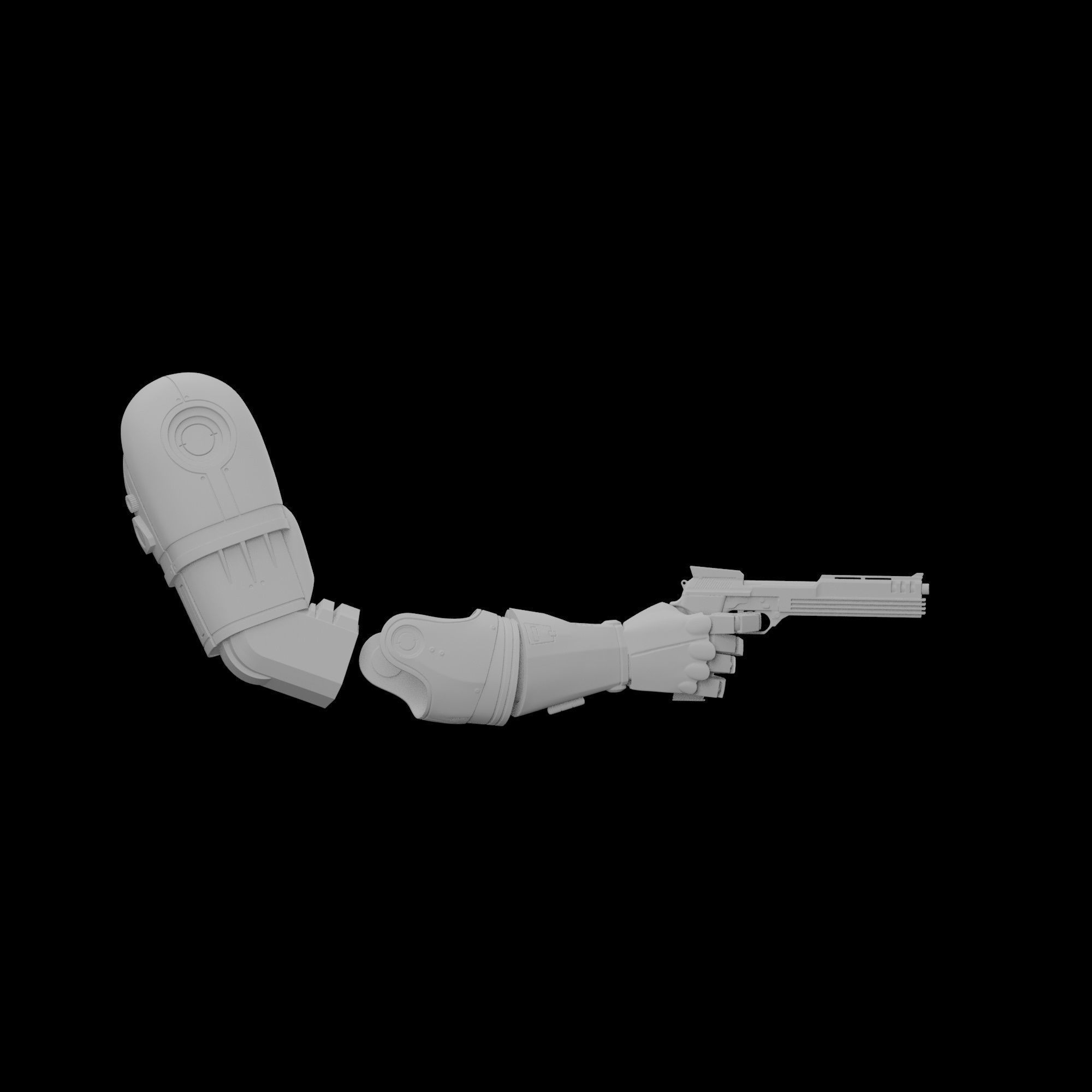 ROBOCOP STATUE FOR 3D PRINTING 3D print model_40
