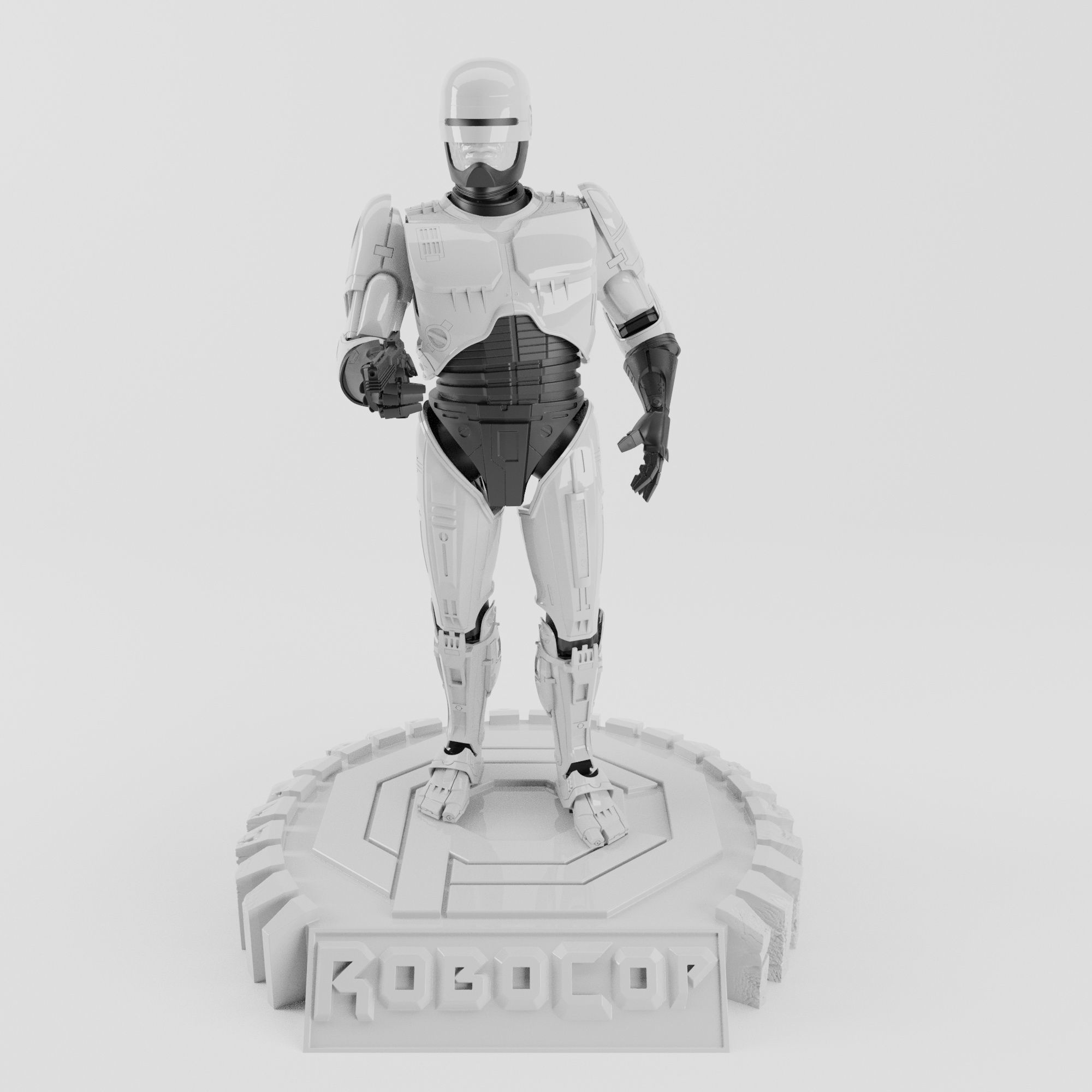 ROBOCOP STATUE FOR 3D PRINTING 3D print model_15
