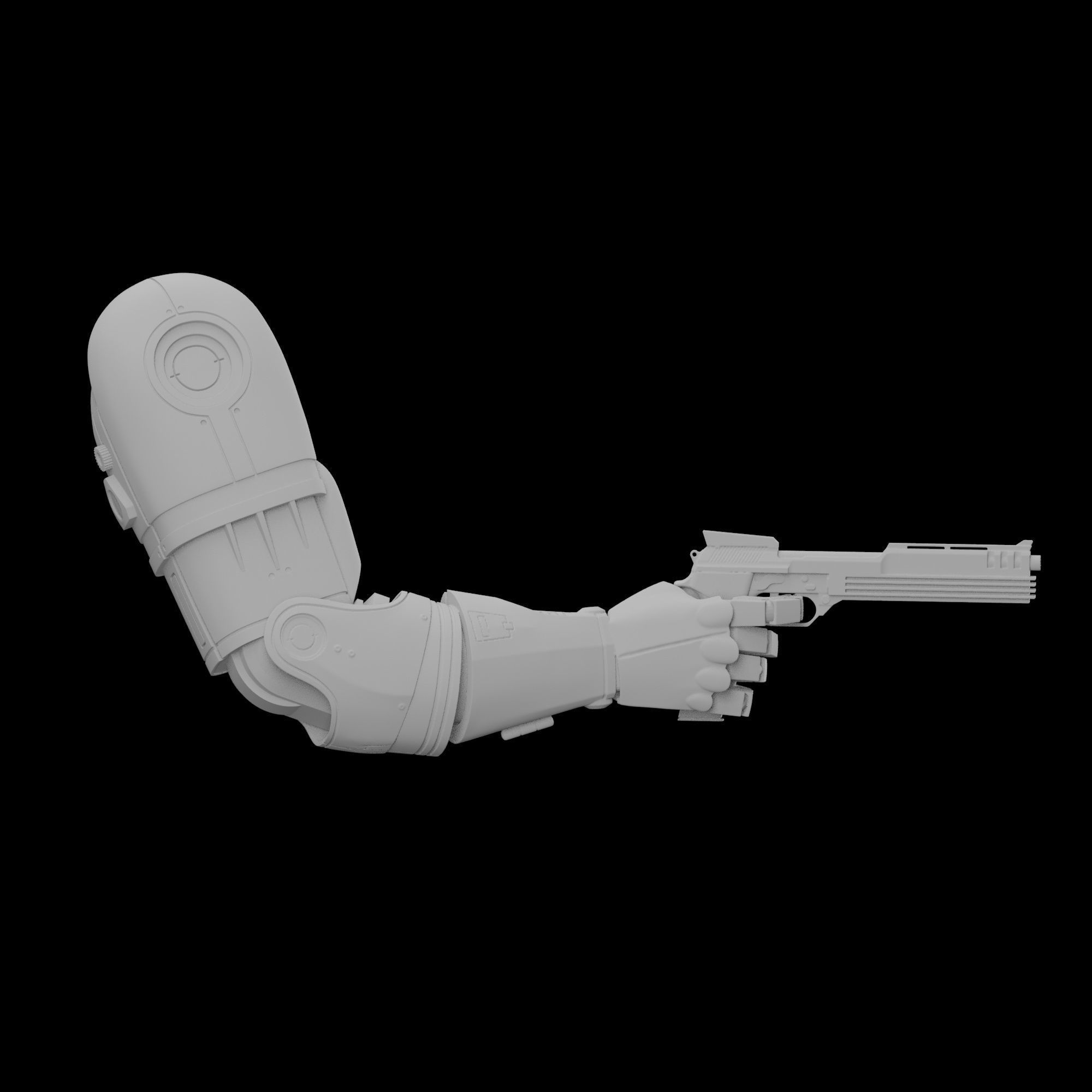 ROBOCOP STATUE FOR 3D PRINTING 3D print model_41