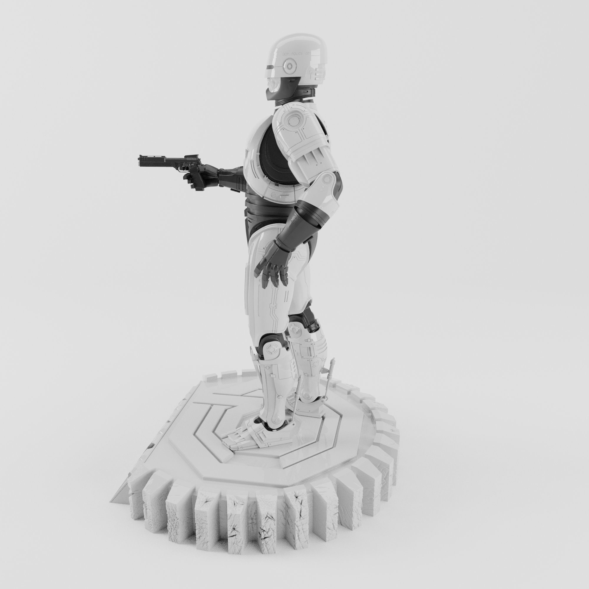 ROBOCOP STATUE FOR 3D PRINTING 3D print model_14