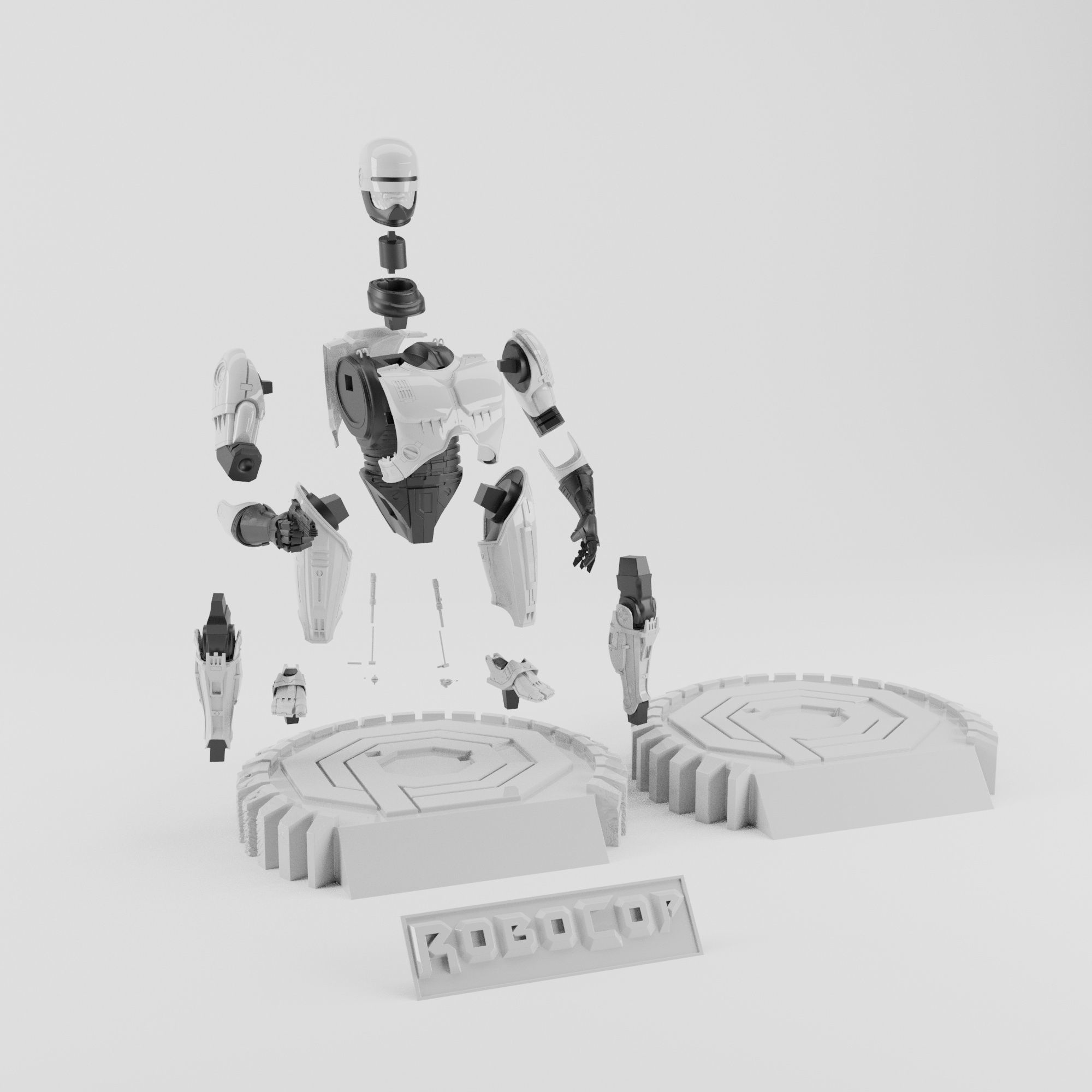ROBOCOP STATUE FOR 3D PRINTING 3D print model_18