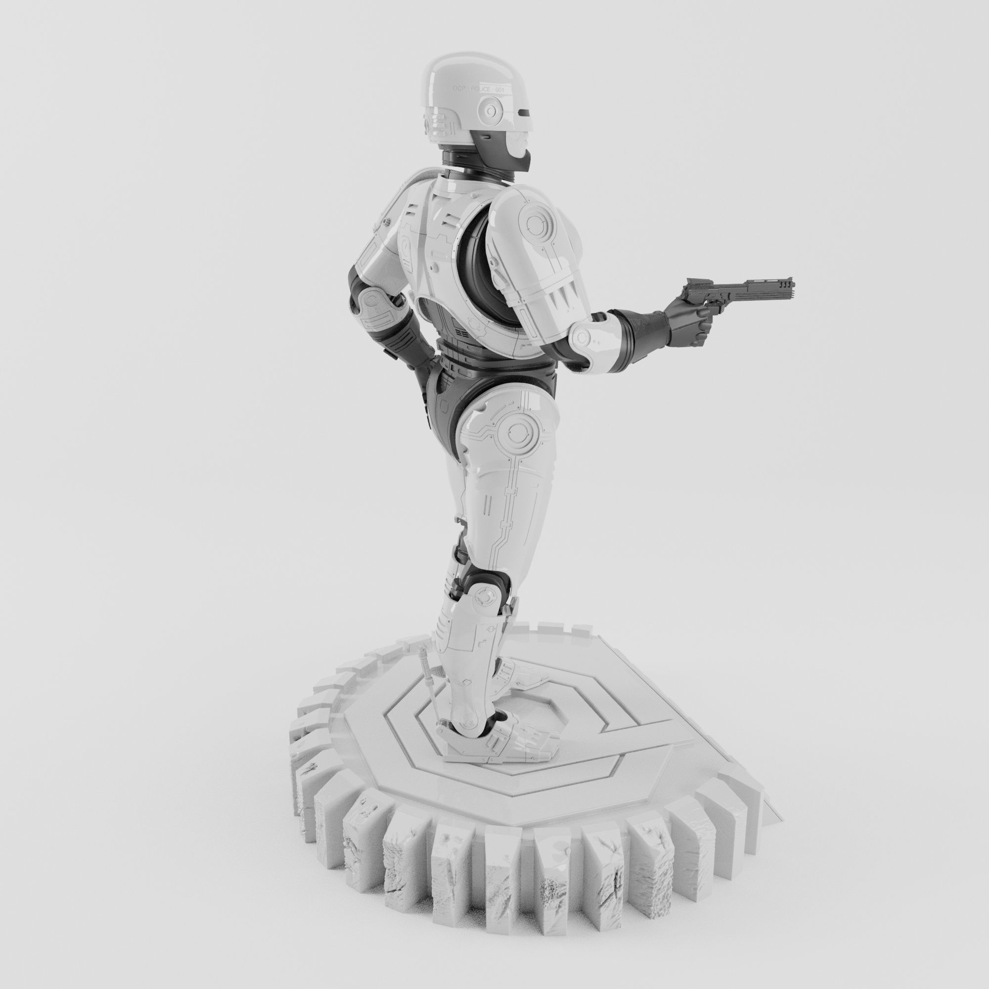 ROBOCOP STATUE FOR 3D PRINTING 3D print model_12