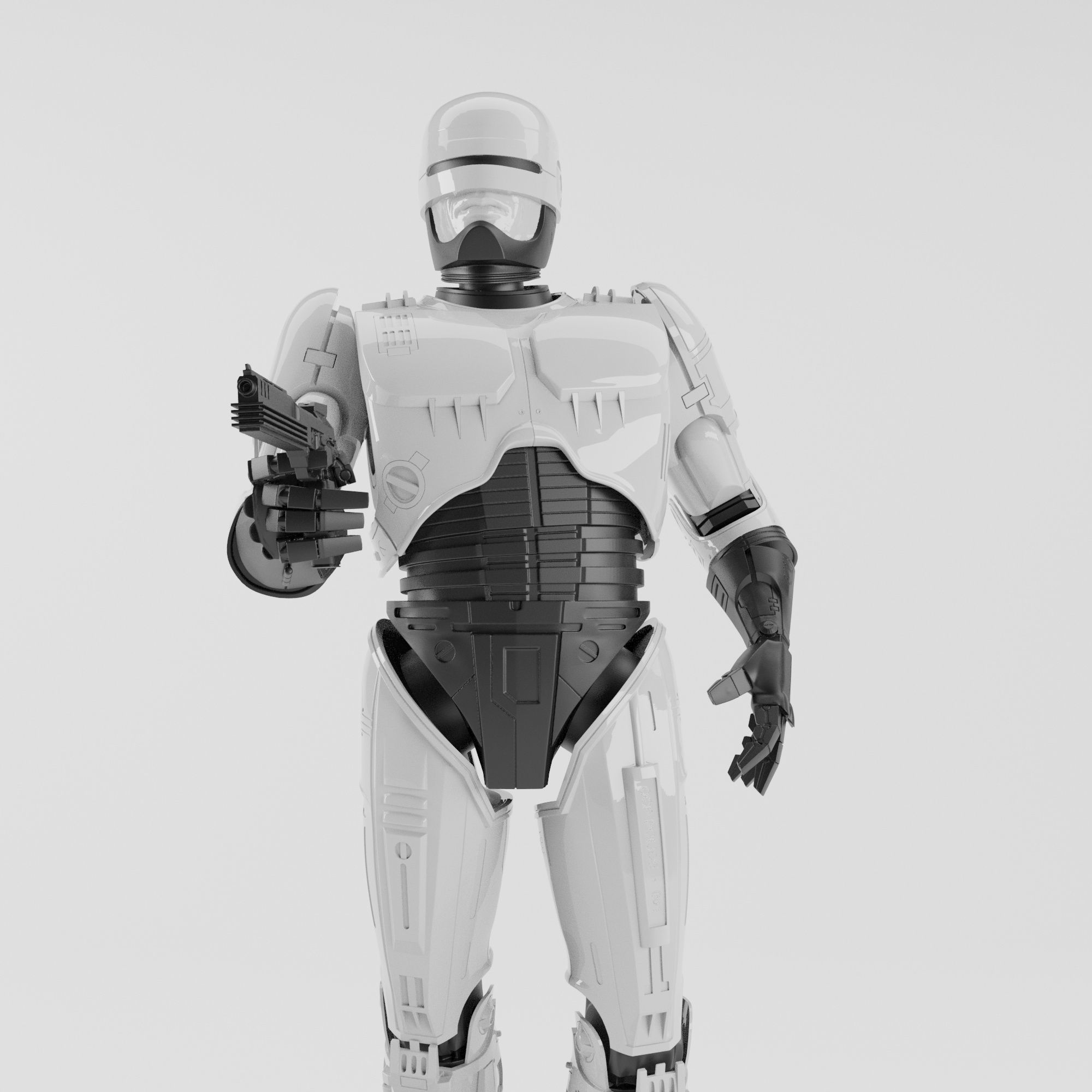 ROBOCOP STATUE FOR 3D PRINTING 3D print model_16