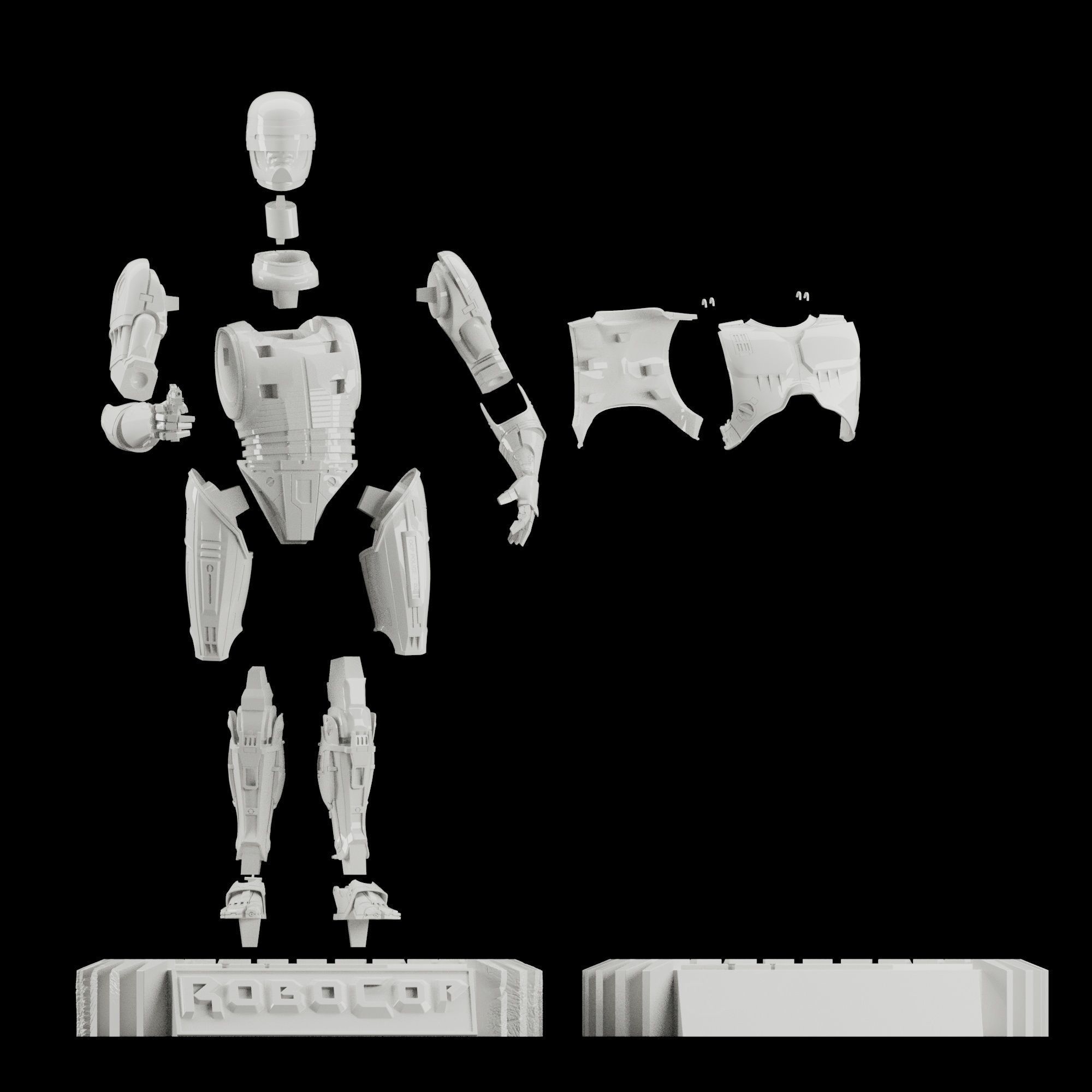 ROBOCOP STATUE FOR 3D PRINTING 3D print model_26