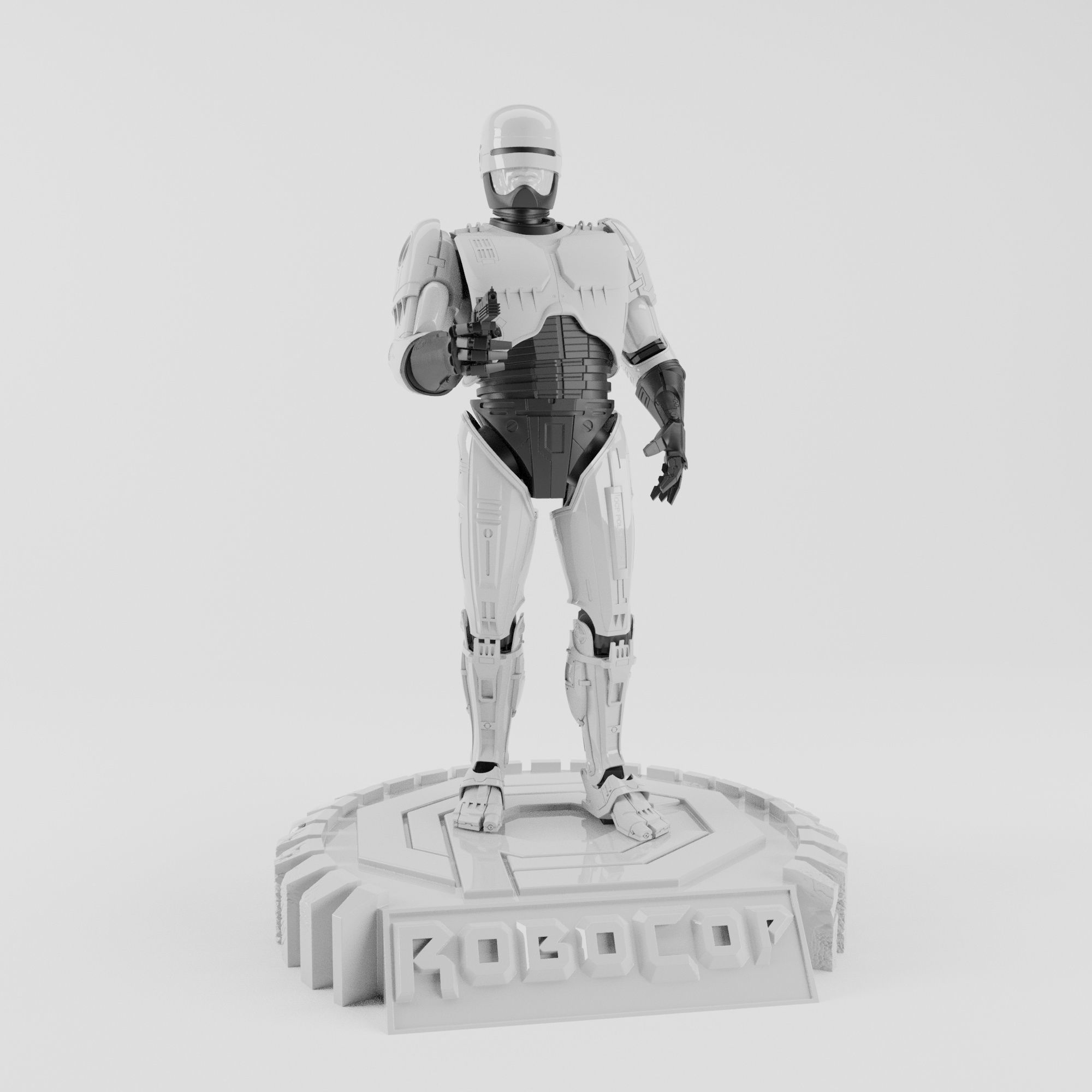 ROBOCOP STATUE FOR 3D PRINTING 3D print model_10